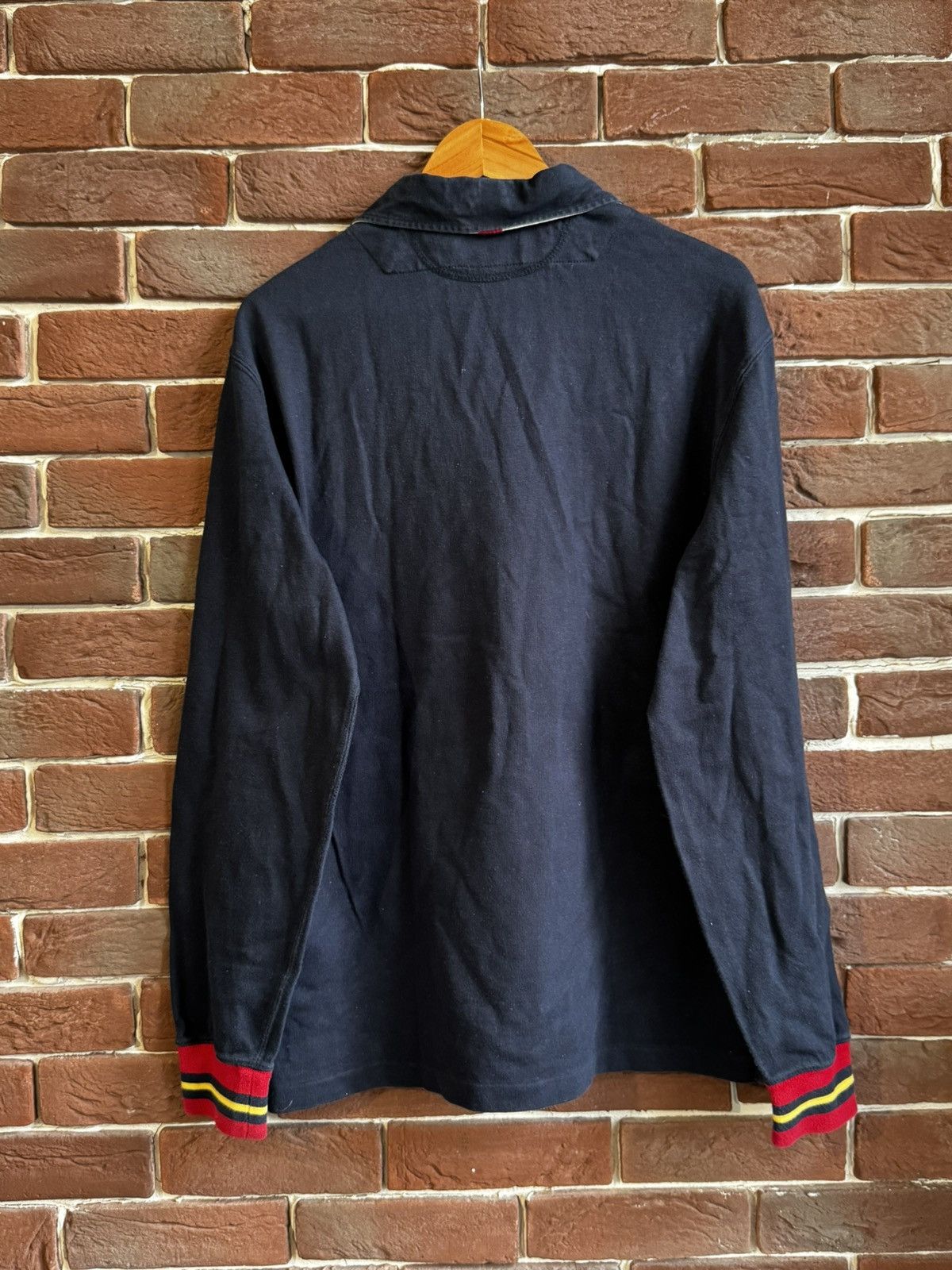 Polo Ralph Lauren Polo Ralph Lauren Vintage Rugby Longsleeve Striped Hype Rare Size US L / EU 52-54 / 3 - 3 Thumbnail