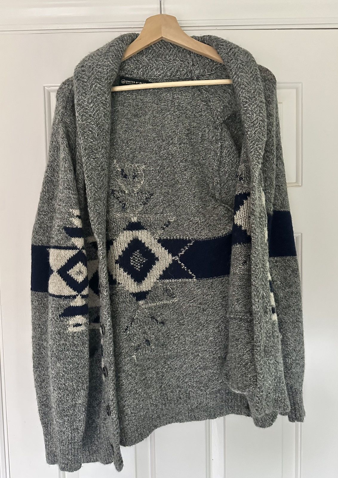 United By Blue Shetland wool cardigan Size US S / EU 44-46 / 1 - 4 Thumbnail