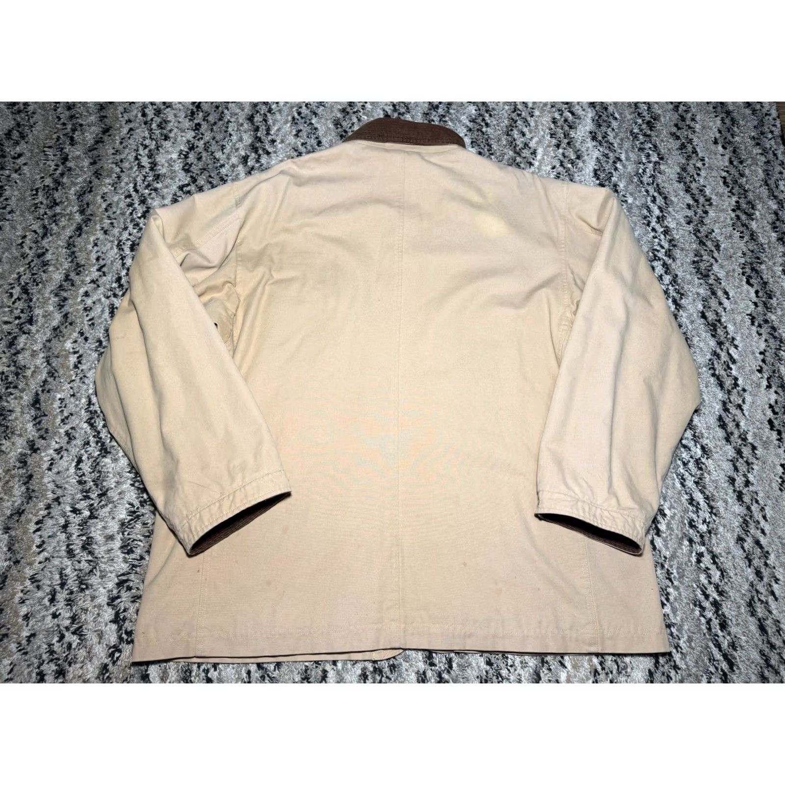 Polo Ralph Lauren VINTAGE POLO RALPH LAUREN Jacket Coat BARN FLANNEL LINED FIELD HUNTING OUTDOOR Beige 2XL Mens Size US XXL / EU 58 / 5 - 8 Thumbnail