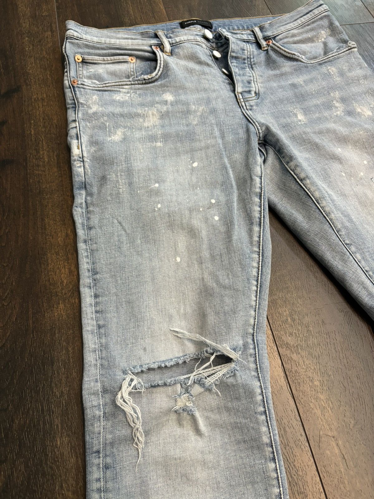 Purple Brand Purple P001 Skinny Jeans Size US 34 / EU 50 - 2 Thumbnail