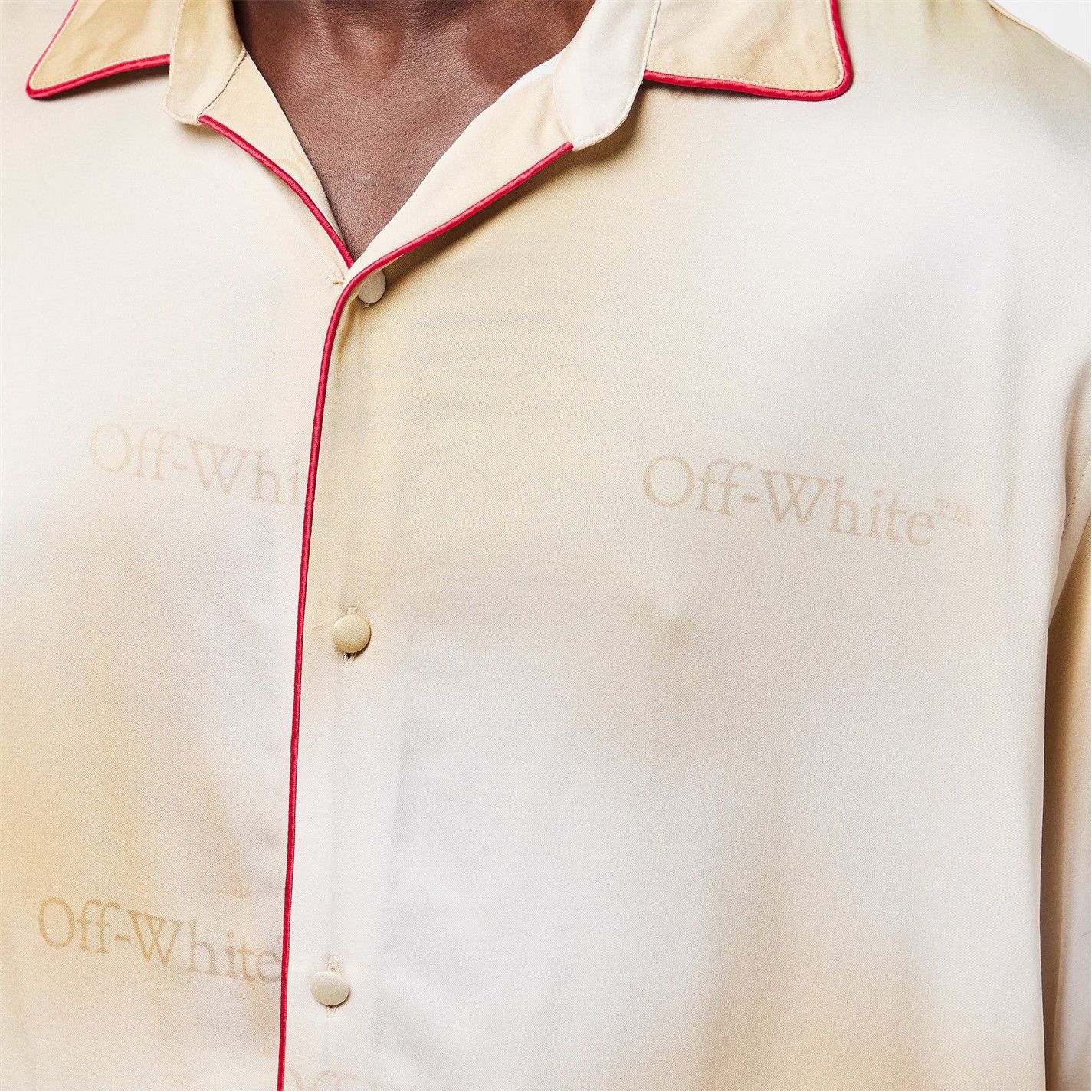 Off-White o1g2r1mq0326 Shirt in Beige/White Size US XS / EU 42 / 0 - 5 Thumbnail