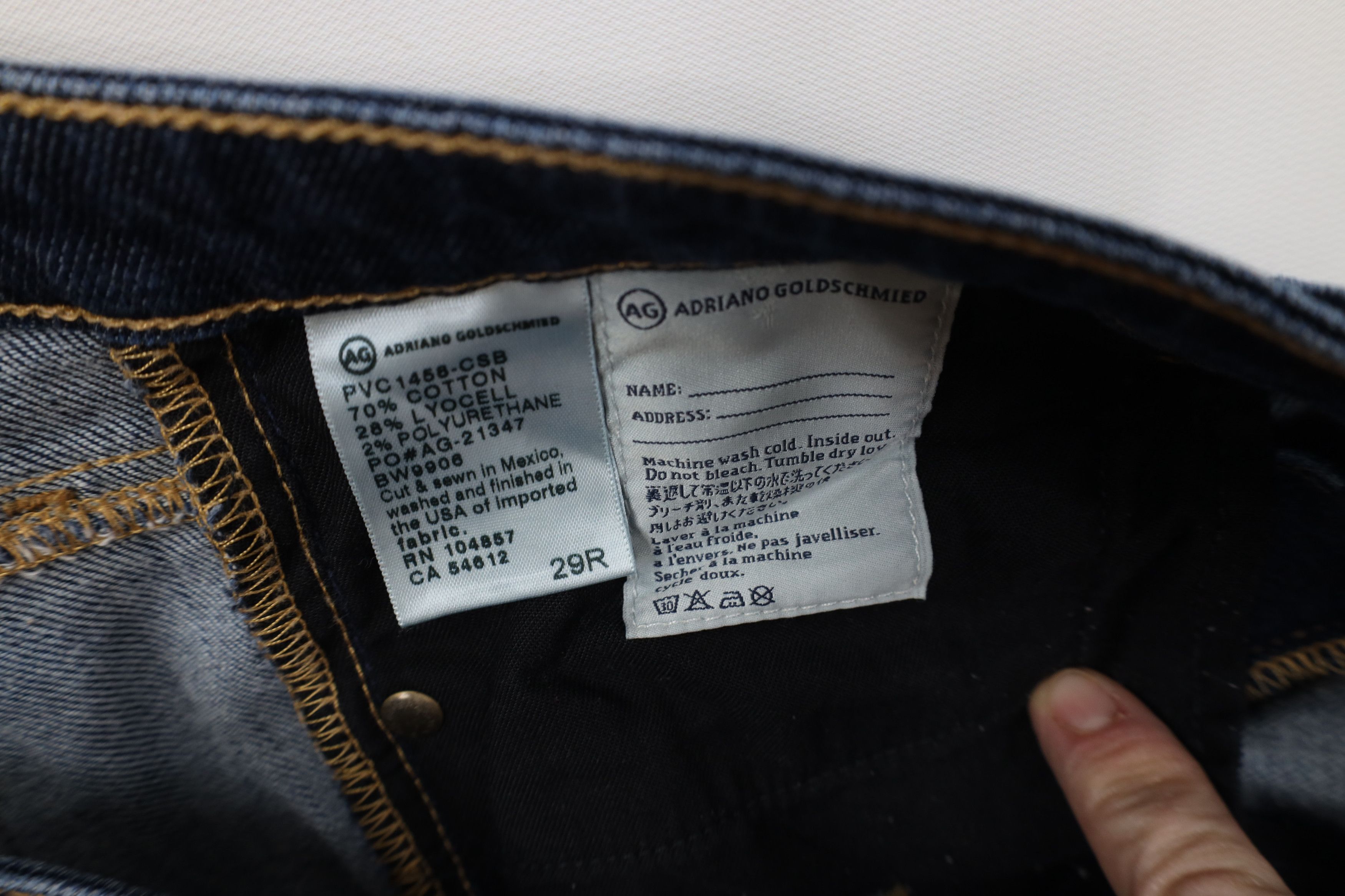 AG Adriano Goldschmied Adriano Goldschmied Alexa Mid Rise Slim Bootcut Denim Jeans Size 29" - 10 Thumbnail