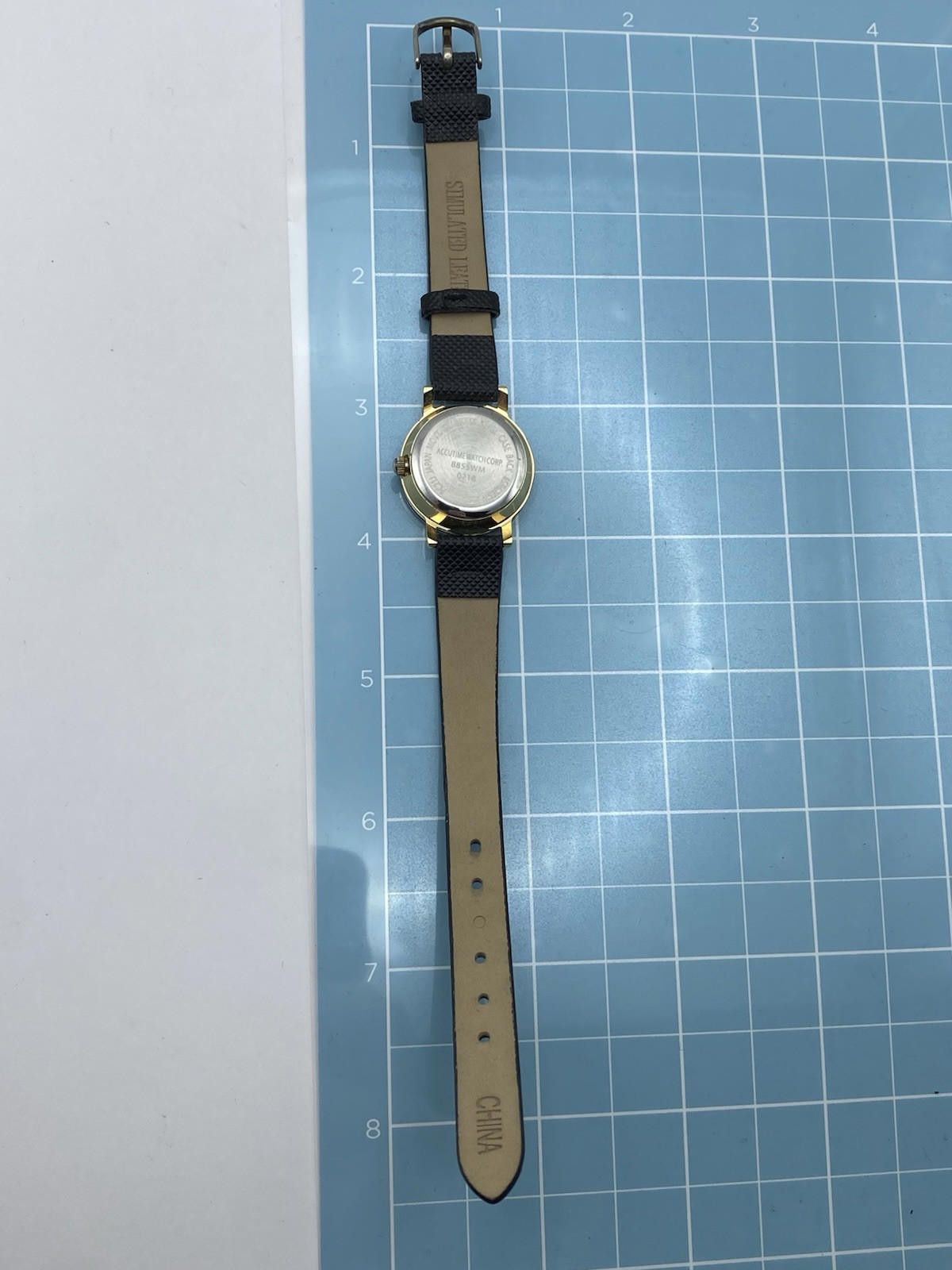Other Accutime women's watch 8855WM 0318. Matte black, gold accent Size ONE SIZE - 4 Thumbnail