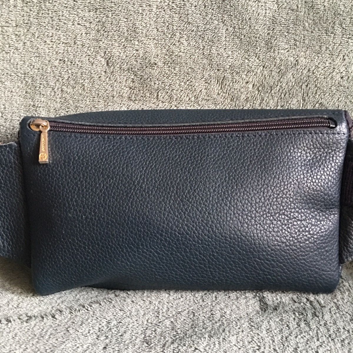 Longchamp Longchamp Le Foulonne Leather Belt Bag Navy Blue Size ONE SIZE - 9 Thumbnail