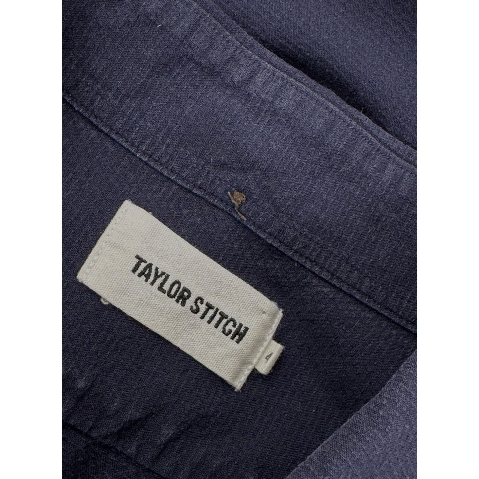 Taylor Stitch Taylor Stitch Shirt Mens 42 Blue Organic Cotton Button-Up Short Sleeve Size US XL / EU 56 / 4 - 4 Thumbnail