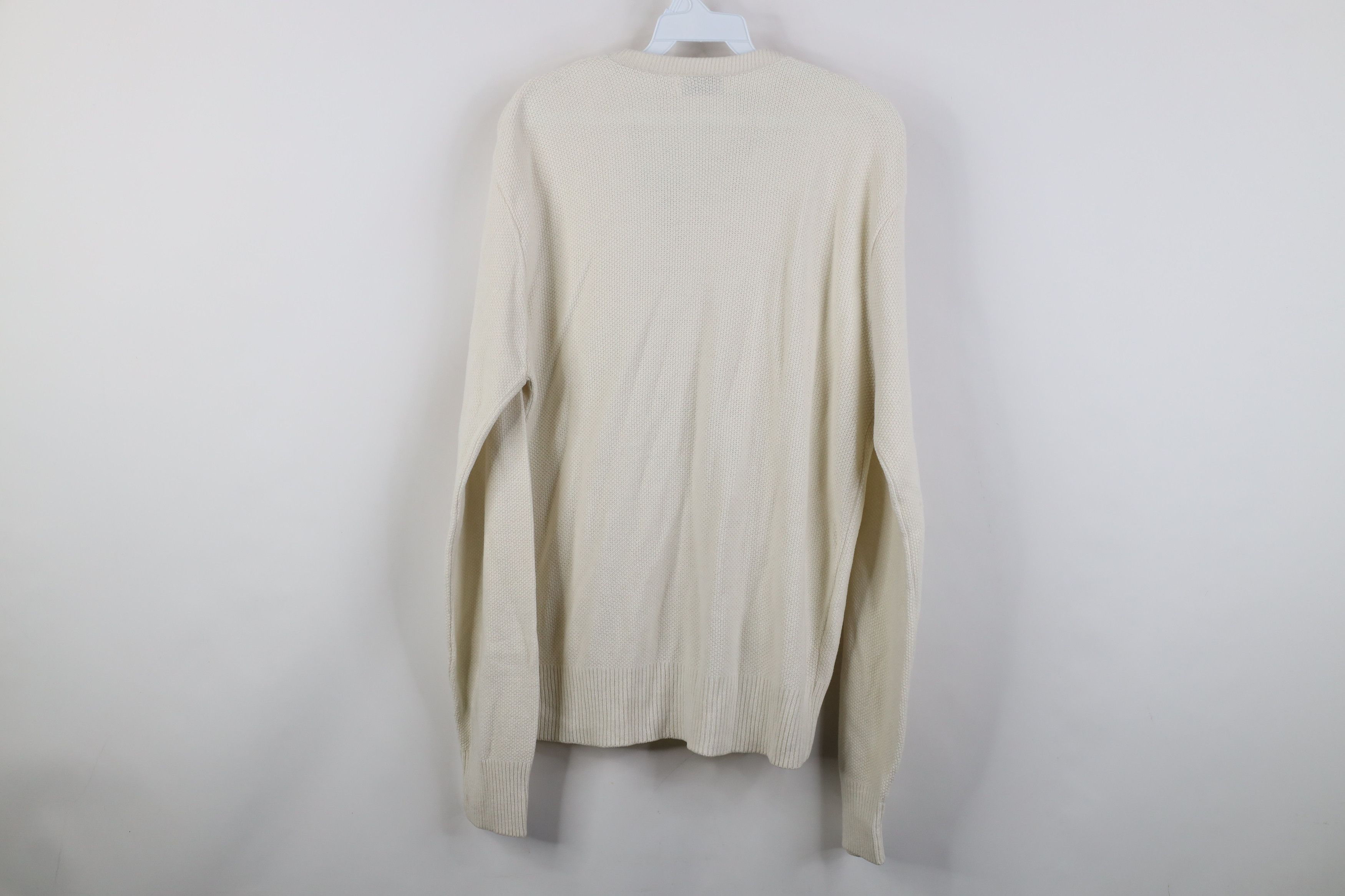 Pierre Cardin Vintage 70s 80s Pierre Cardin Knit V-Neck Sweater Cream USA Size US L / EU 52-54 / 3 - 12 Thumbnail