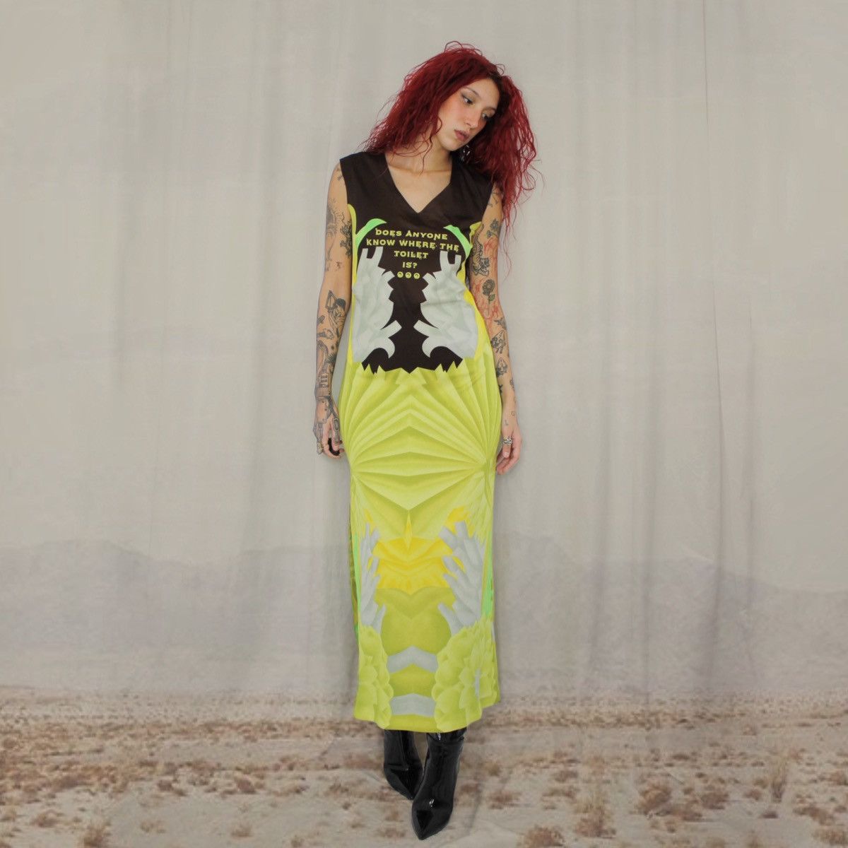 Other 🚽TOILET MAXI DRESS🚽 Size L / US 10 / IT 46 - 1 Thumbnail