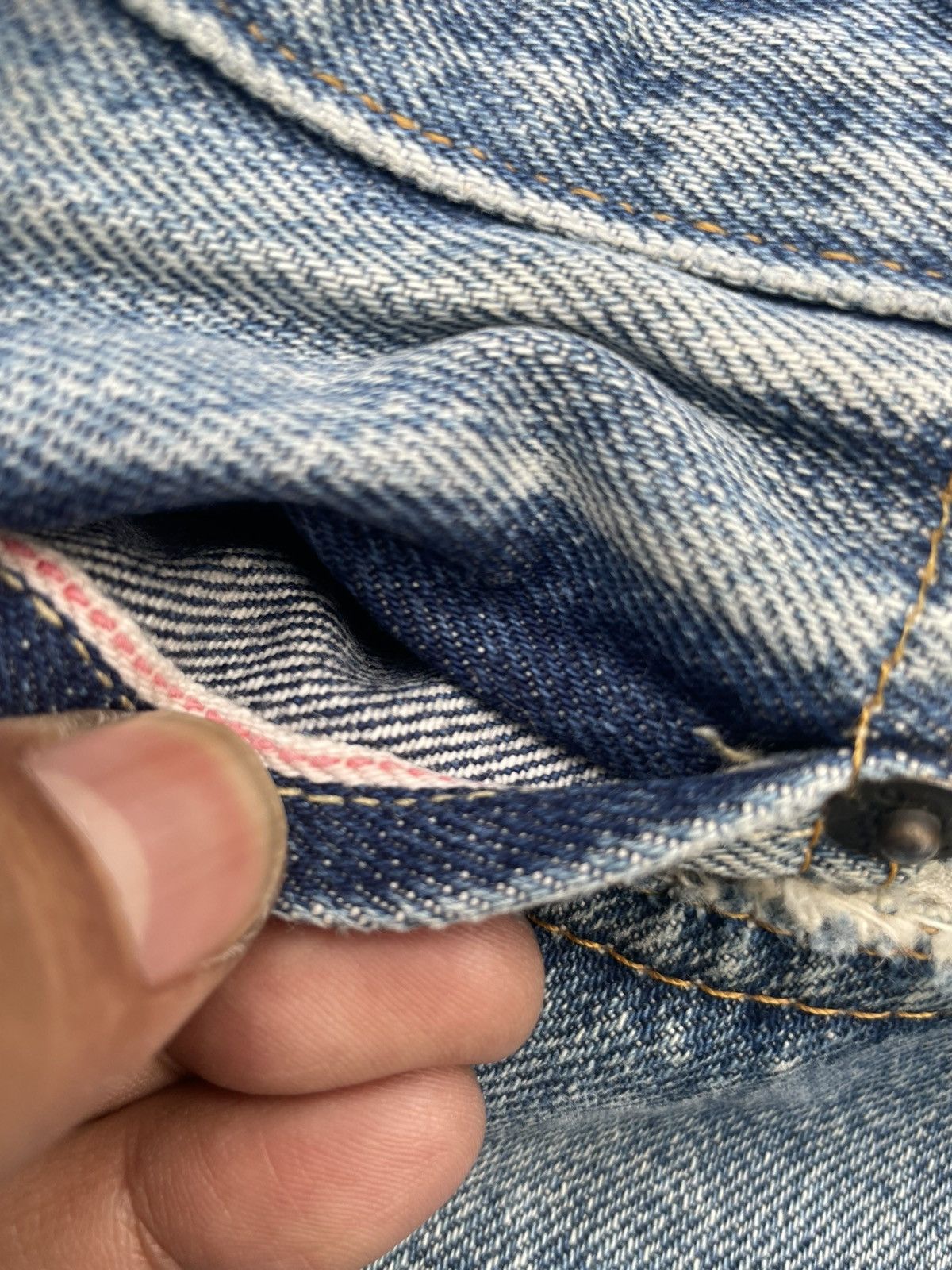Levi's Vintage 90’s Levi’s Lot 501Z E Selvedge Distresed Size US 34 / EU 50 - 20 Thumbnail