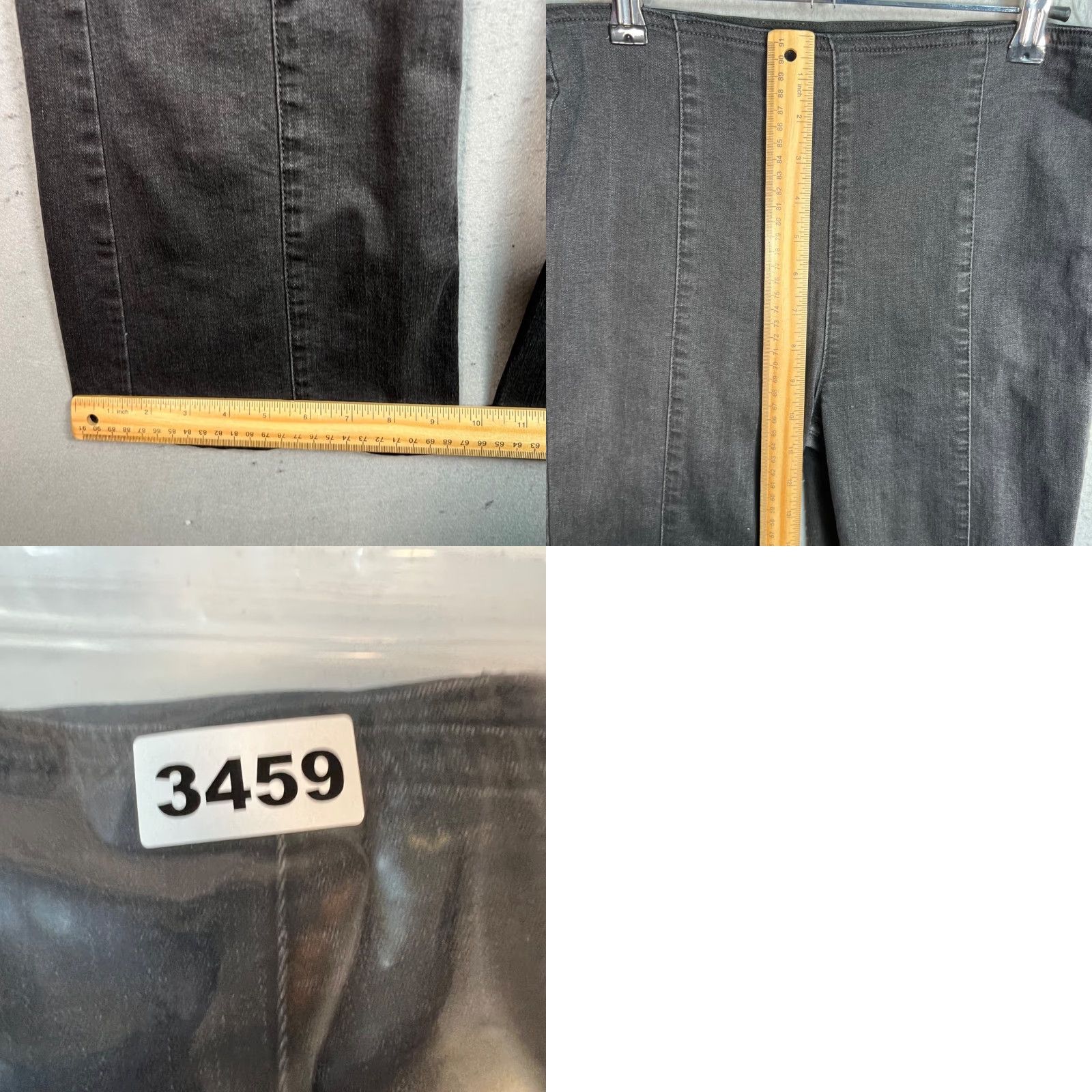 Vintage VINTAGE We The Free Womens Pants Dark Grey High-Waisted Flare 28 Inseam 30 Ankle Cotton Blend Womens Pants(Size 28) Size 28" / US 6 / IT 42 - 8 Thumbnail