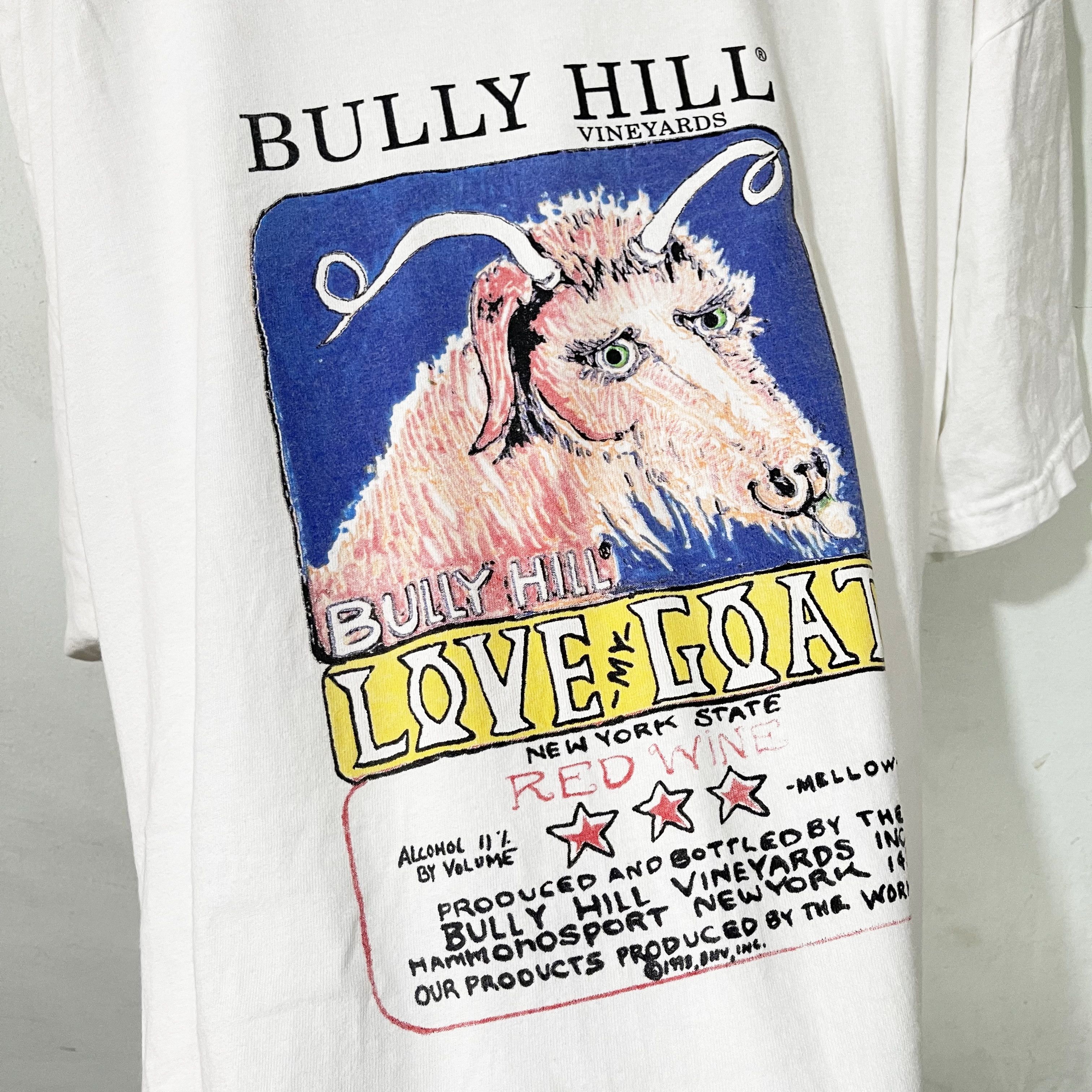 Vintage Vintage 90s Bully Hill Vineyards Love Goat T-Shirt Size US XL / EU 56 / 4 - 2 Thumbnail