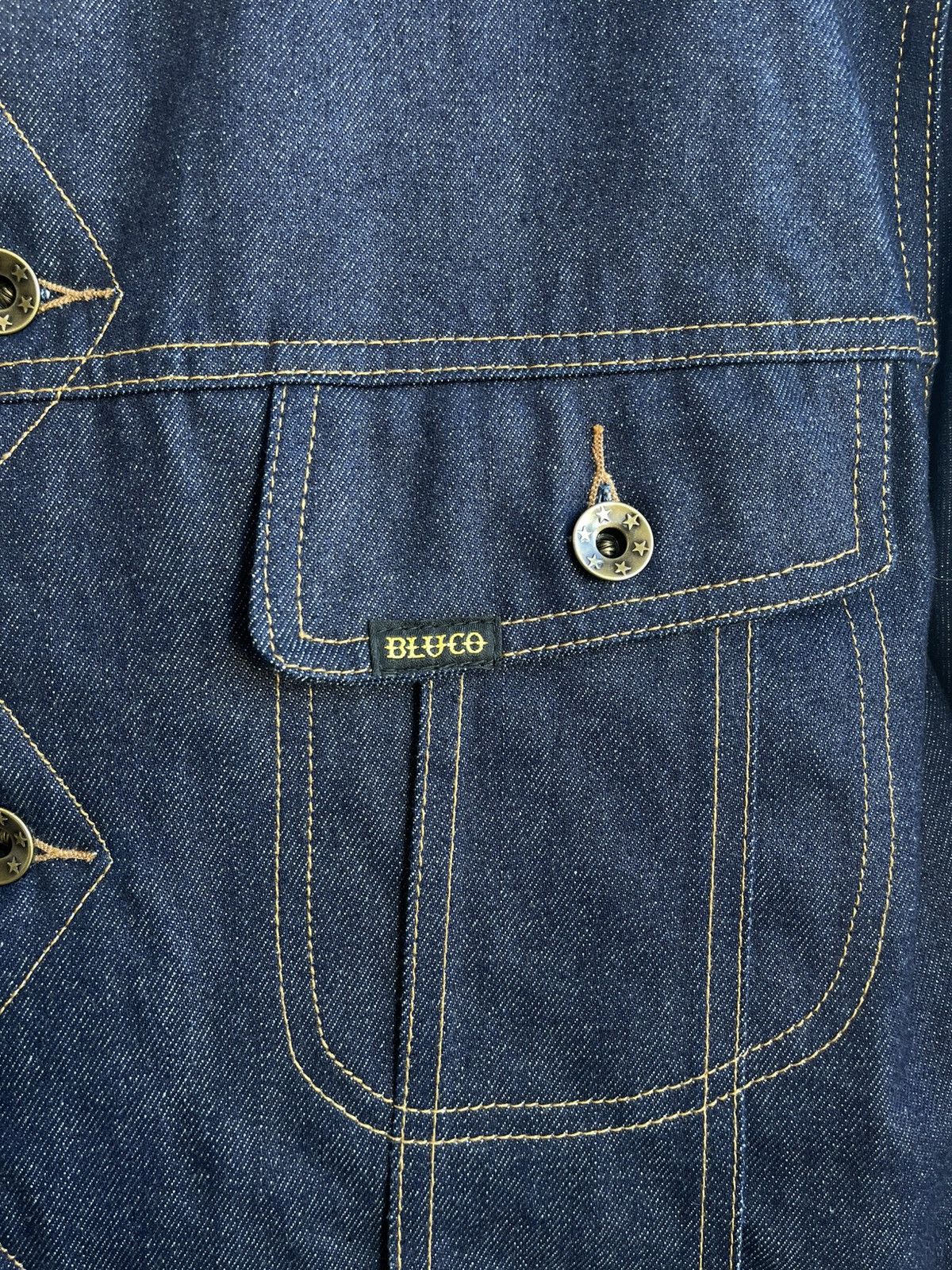 Japanese Brand Bluco Work Garment Boa Riders Sherpa Denim Jacket Lee Storm Size US L / EU 52-54 / 3 - 7 Thumbnail
