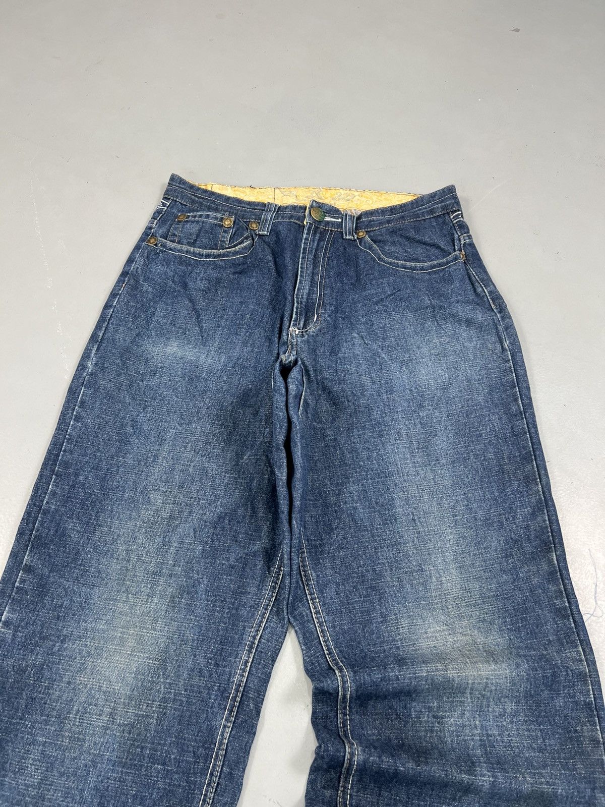Southpole Vintage raw jeans thread embroidered denim Size US 32 / EU 48 - 7 Thumbnail