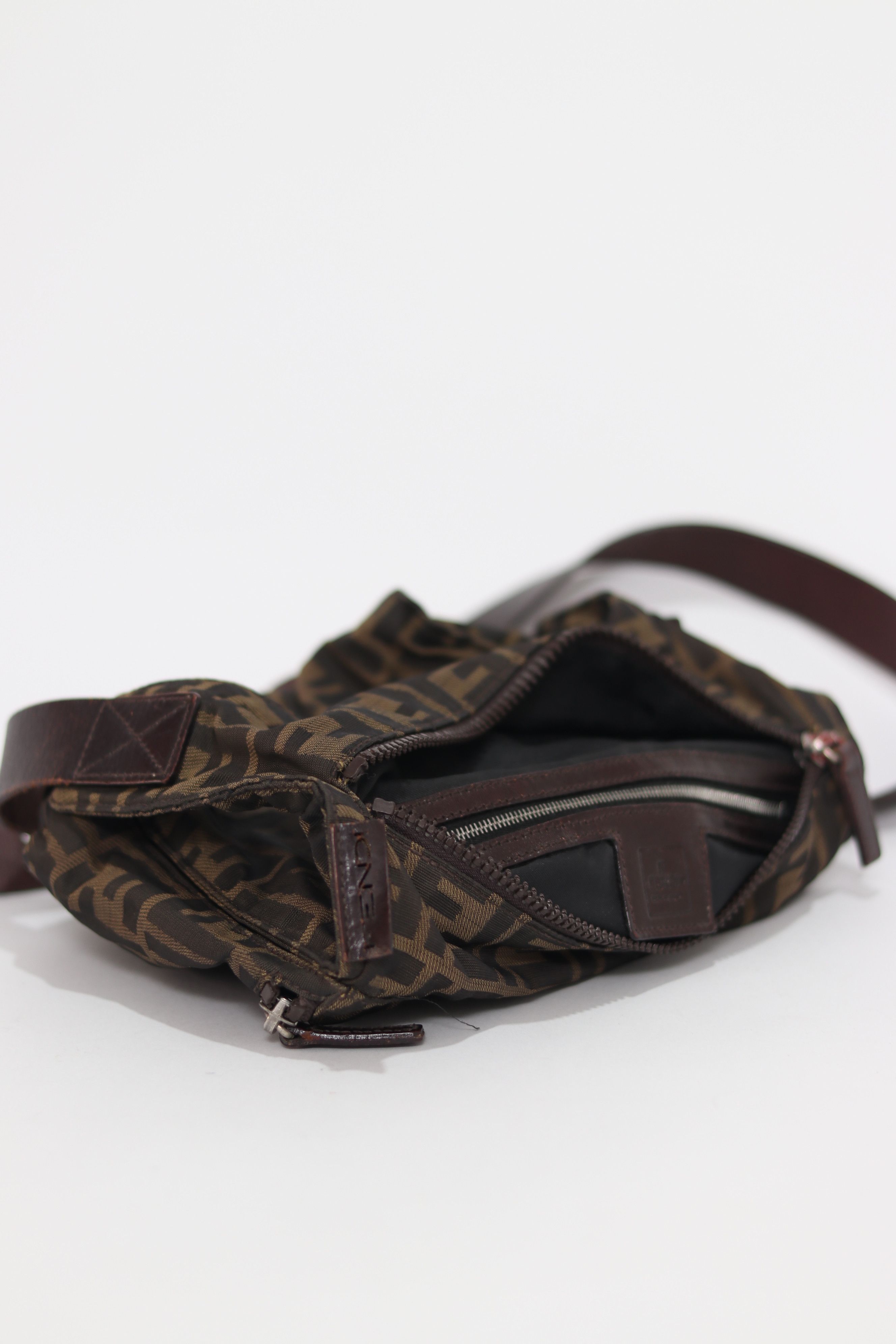 Fendi Fendi Brown/Tobacco Zucca Nylon Flat Messenger Bag Size ONE SIZE - 6 Thumbnail