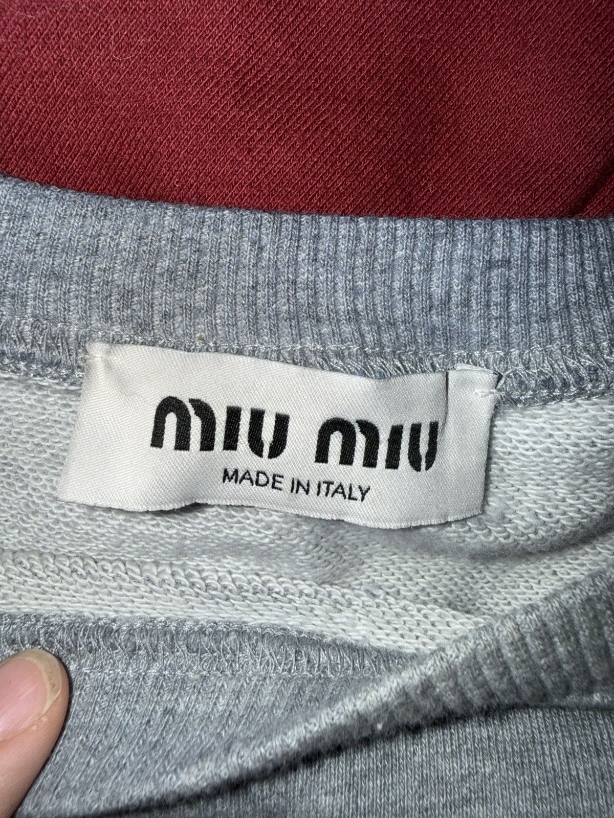 Miu Miu miumiu club jewel sweatshirt Size US S / EU 44-46 / 1 - 6 Thumbnail
