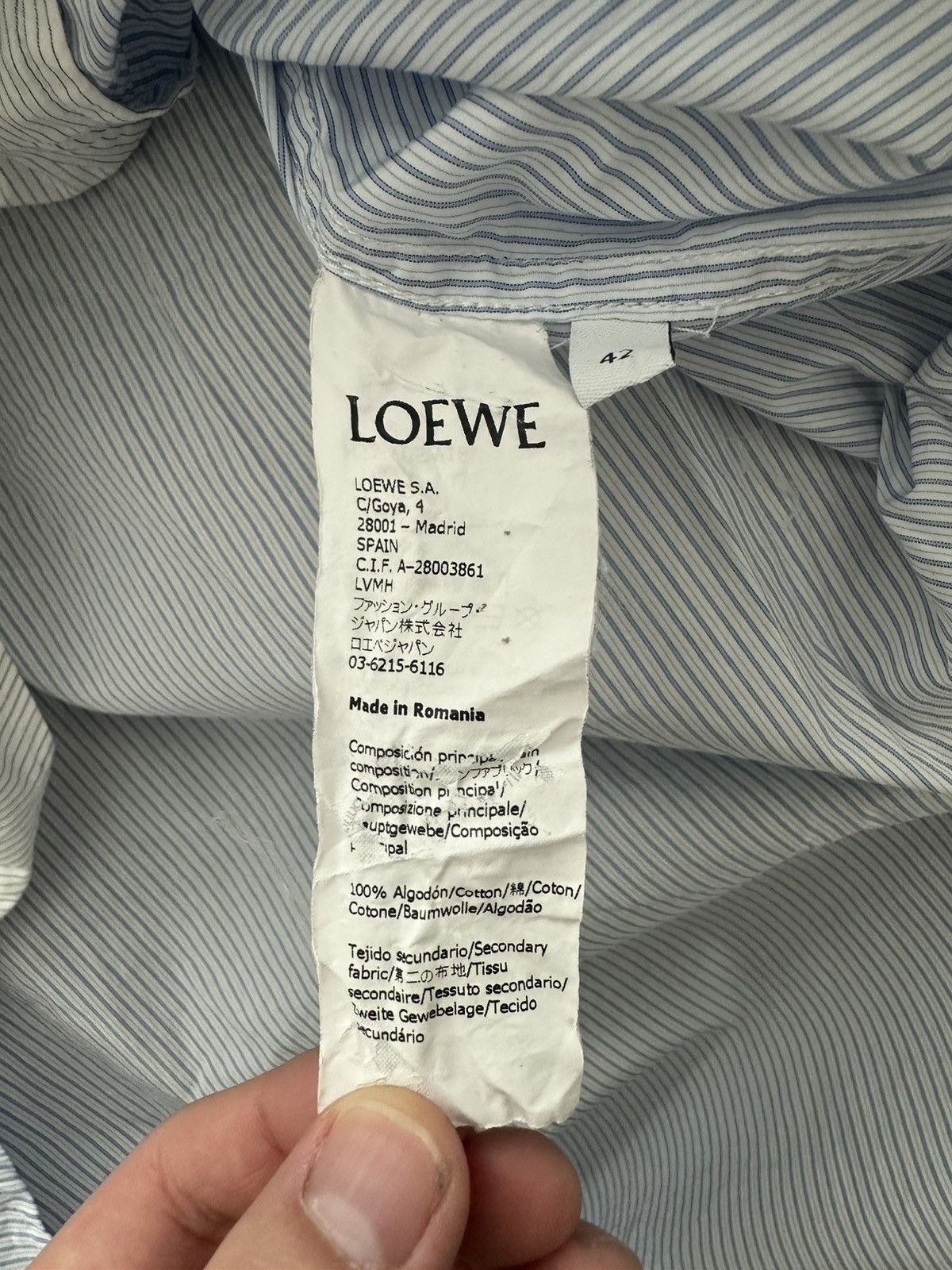 Loewe Loewe asymmetrics shirt Size US M / EU 48-50 / 2 - 5 Thumbnail