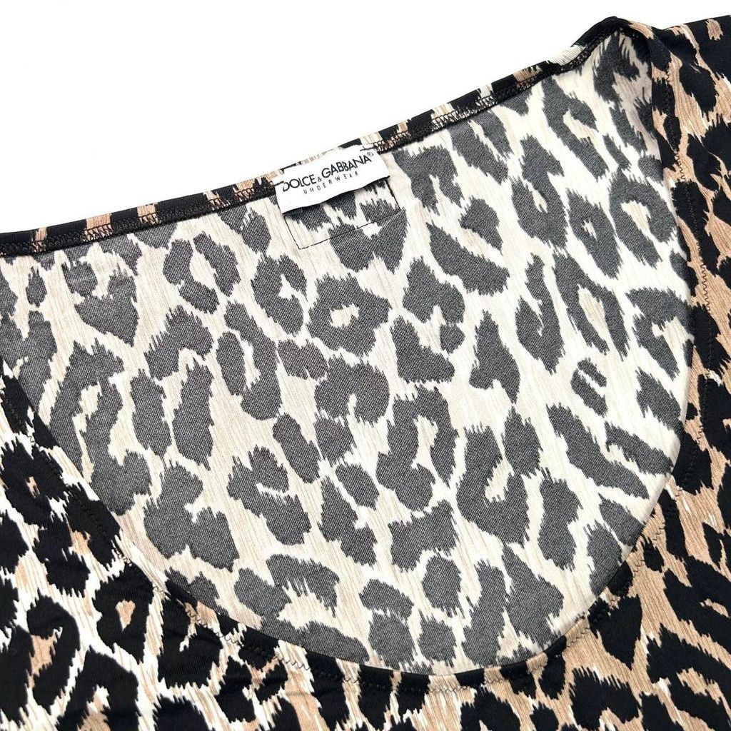 Dolce & Gabbana y2k D&G leopard print short sleeve top Size XS / US 0-2 / IT 36-38 - 3 Thumbnail