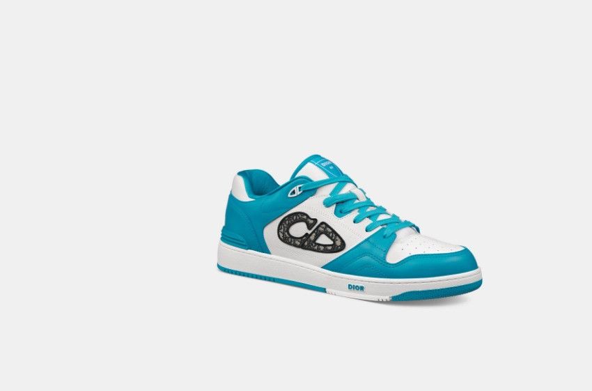 Dior o1w1db10325 3SN31 Low-Top Sneakers in White & Blue Size US 13 / EU 46 - 2 Thumbnail