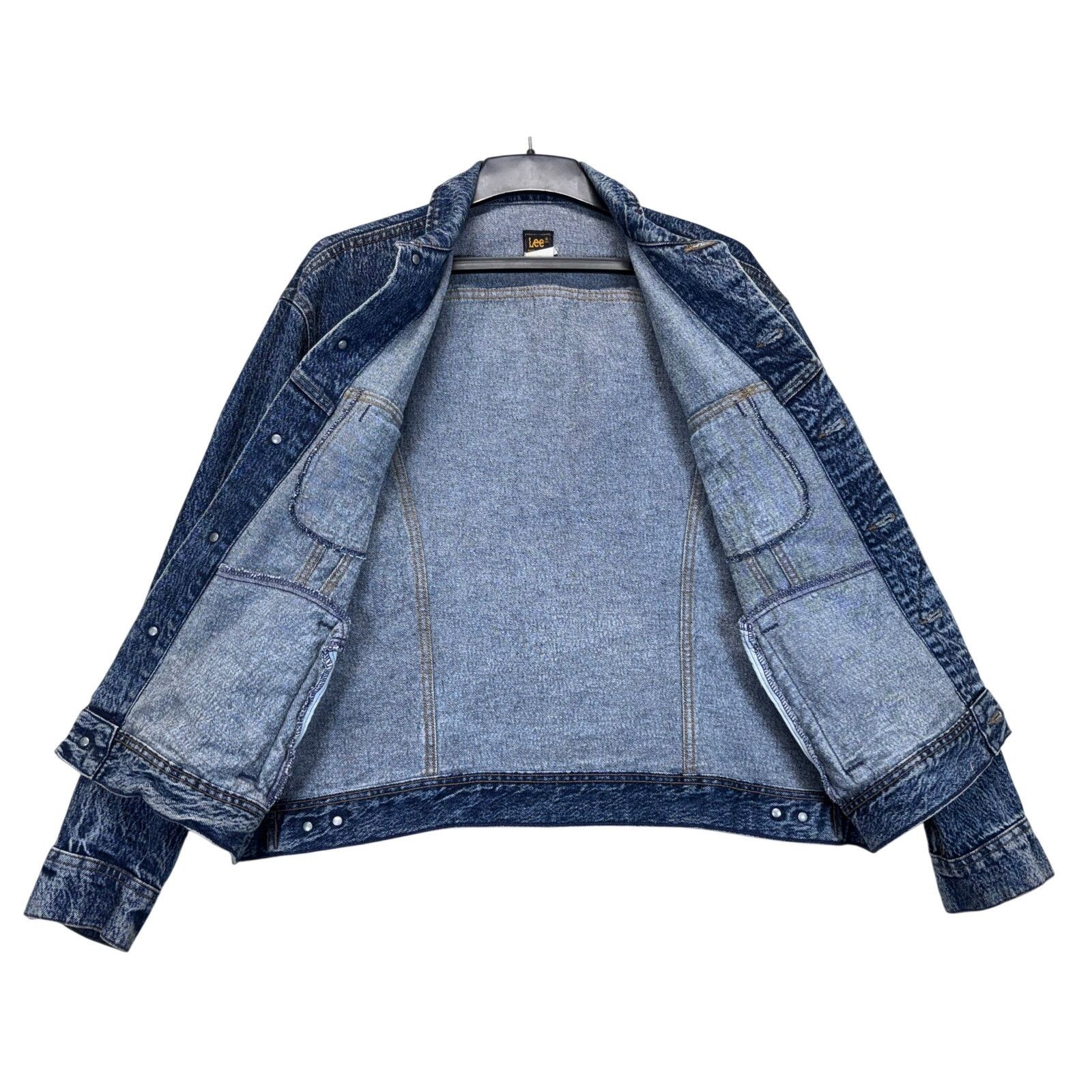 Lee Lee Denim Trucker Jacket Men’s Large Classic 4 Pocket Jacket Size US L / EU 52-54 / 3 - 5 Thumbnail
