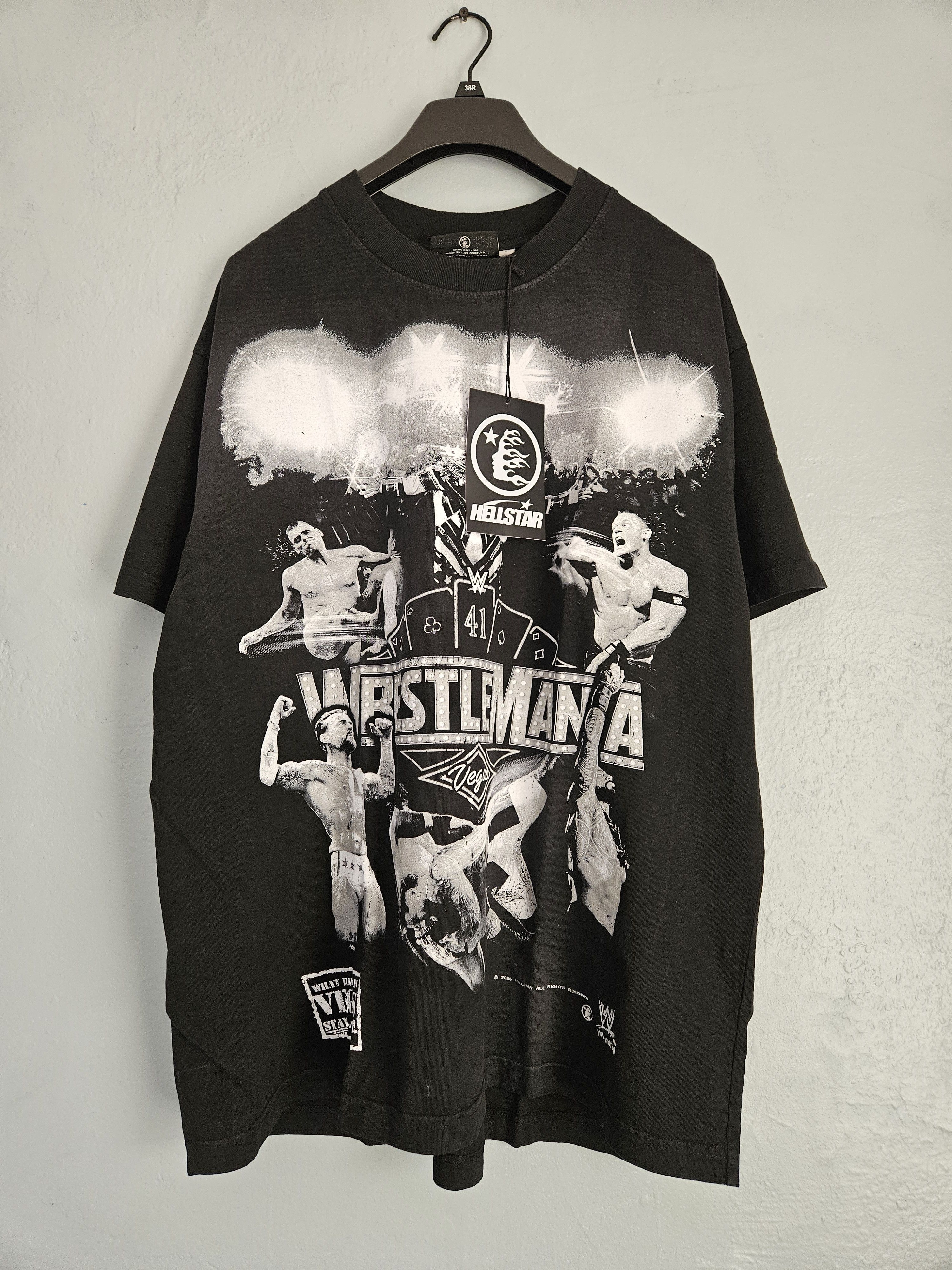 Wrestlemania Black Oversized T Shirt