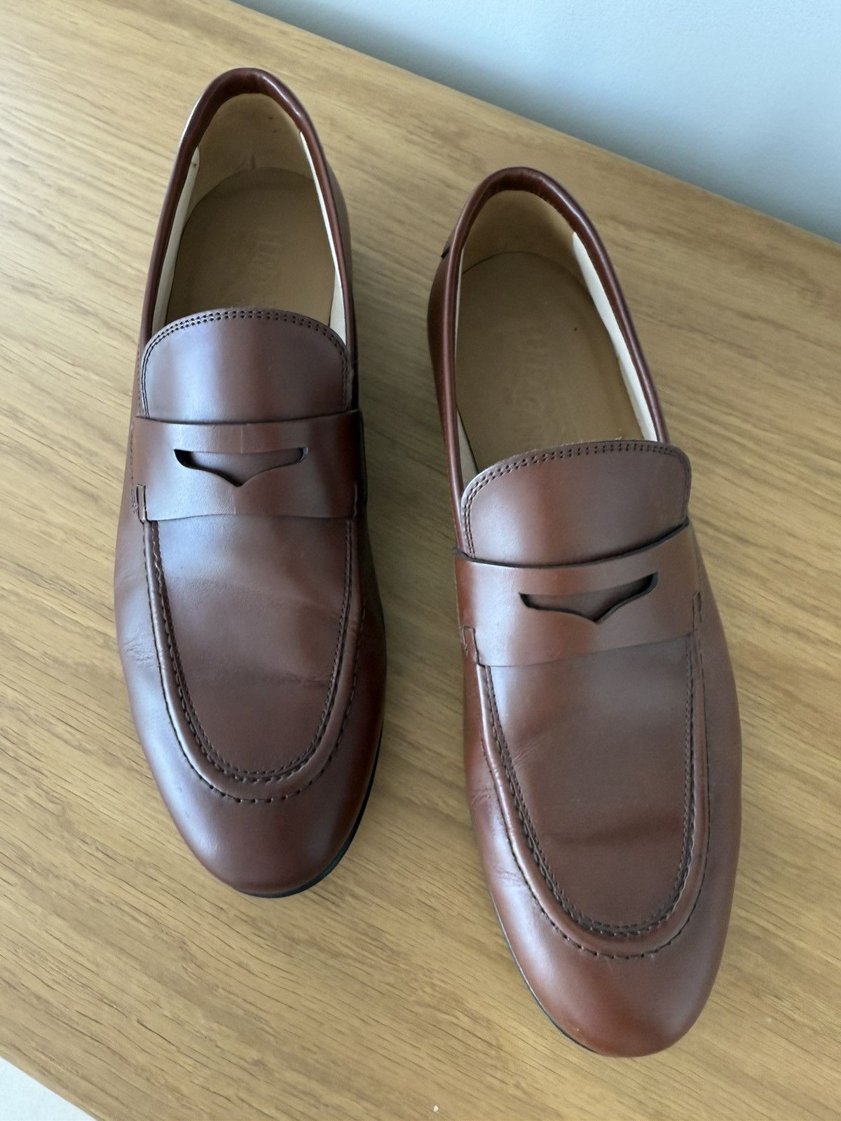 Salvatore Ferragamo Penny Loafers Size US 11 / EU 44 - 2 Thumbnail