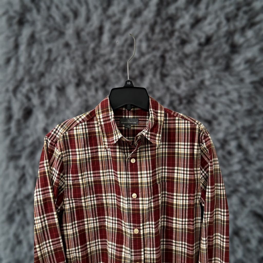 Vintage LL Bean Signature Shirt Mens Sz S Red Oxford Plaid Button Down L/S 281173 Size US S / EU 44-46 / 1 - 1 Thumbnail