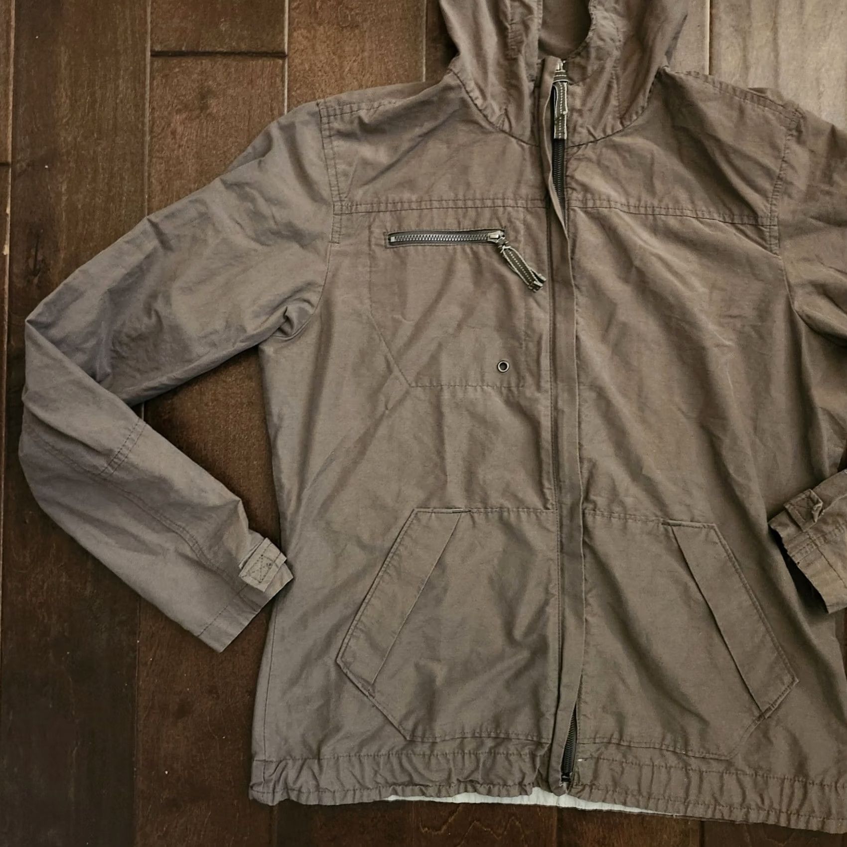 Vintage Columbia Women’s Hooded Jacket Brown Full Zip Windbreaker M Size M / US 6-8 / IT 42-44 - 4 Thumbnail