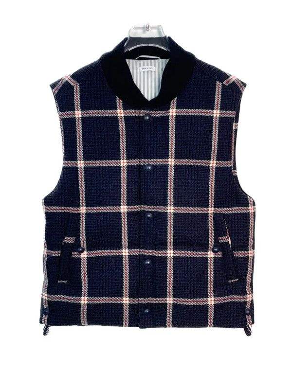 Thom Browne Thom Browne Navy Cotton Men's Outerwear 0089 Size US XXS / EU 40 - 1 Thumbnail