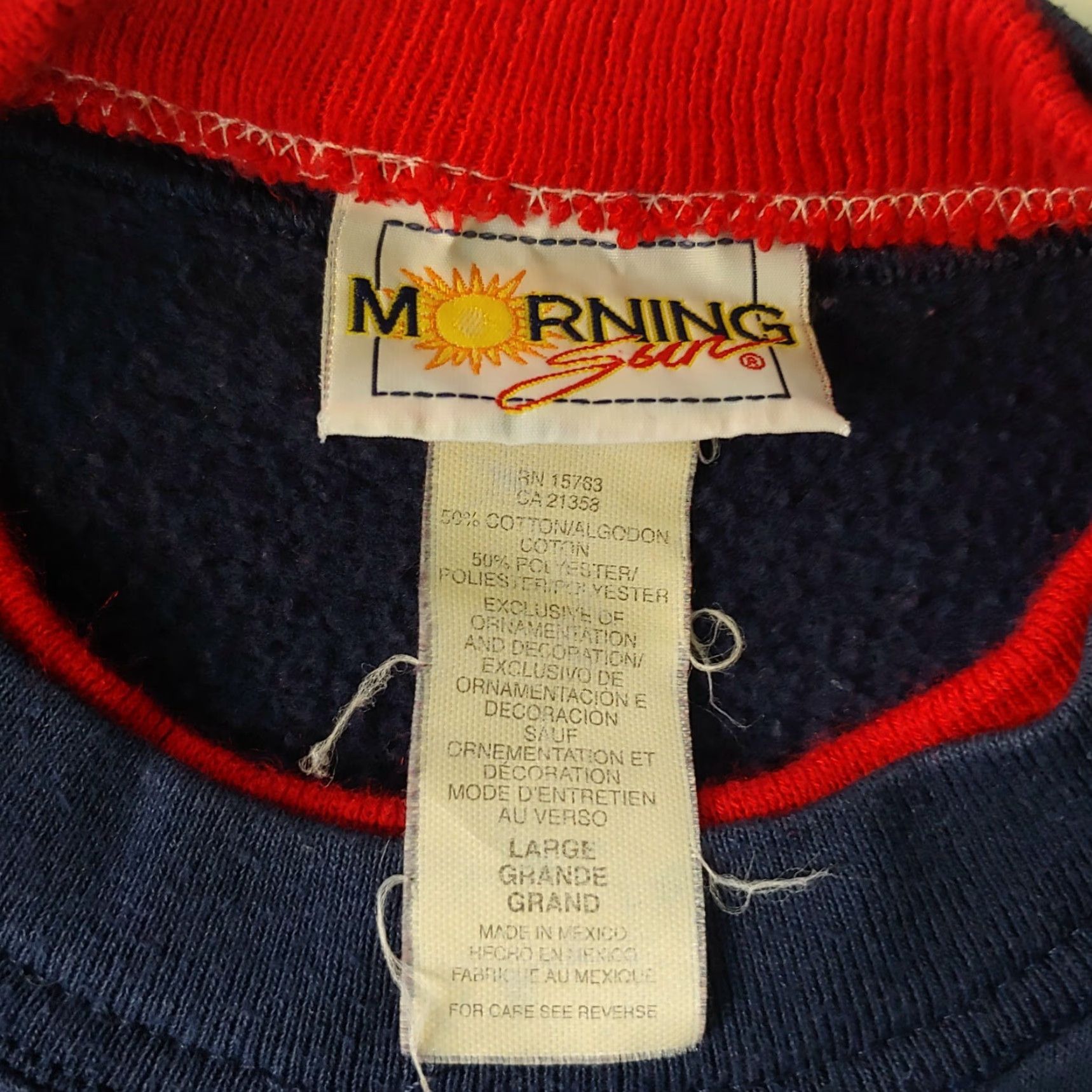 Vintage Vintage Morning Sun Sweatshirt Unisex L Navy Winter Bird Lovers Cardinals Trees Size L / US 10 / IT 46 - 5 Thumbnail