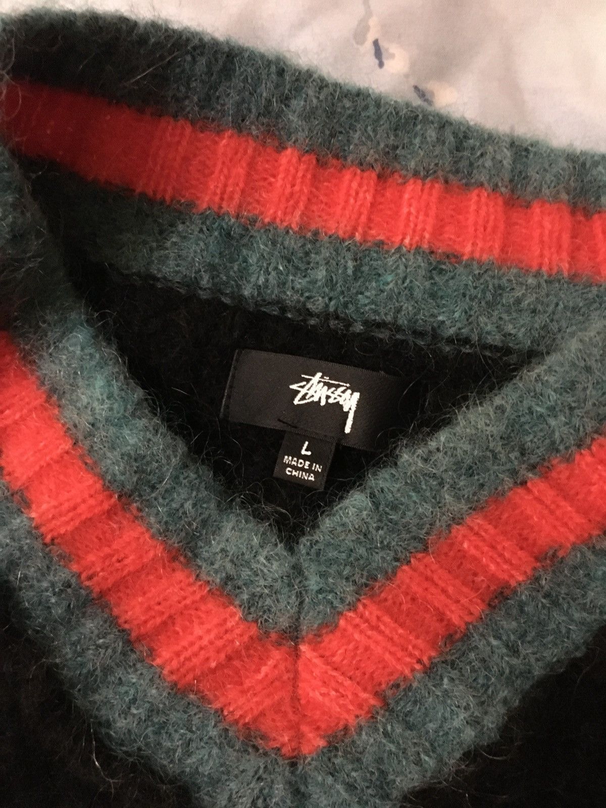 Stussy Stussy Men’s Mohair Fuzzy Tennis Sweater Size Large Size US L / EU 52-54 / 3 - 2 Thumbnail