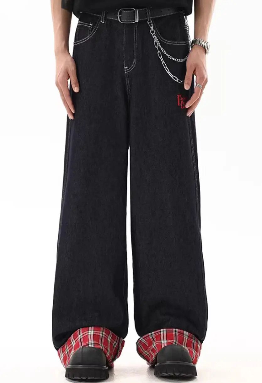 Designer × Japanese Brand Vintage Hip Hop Punk Loose Casual Pants Size US 33 - 1 Thumbnail