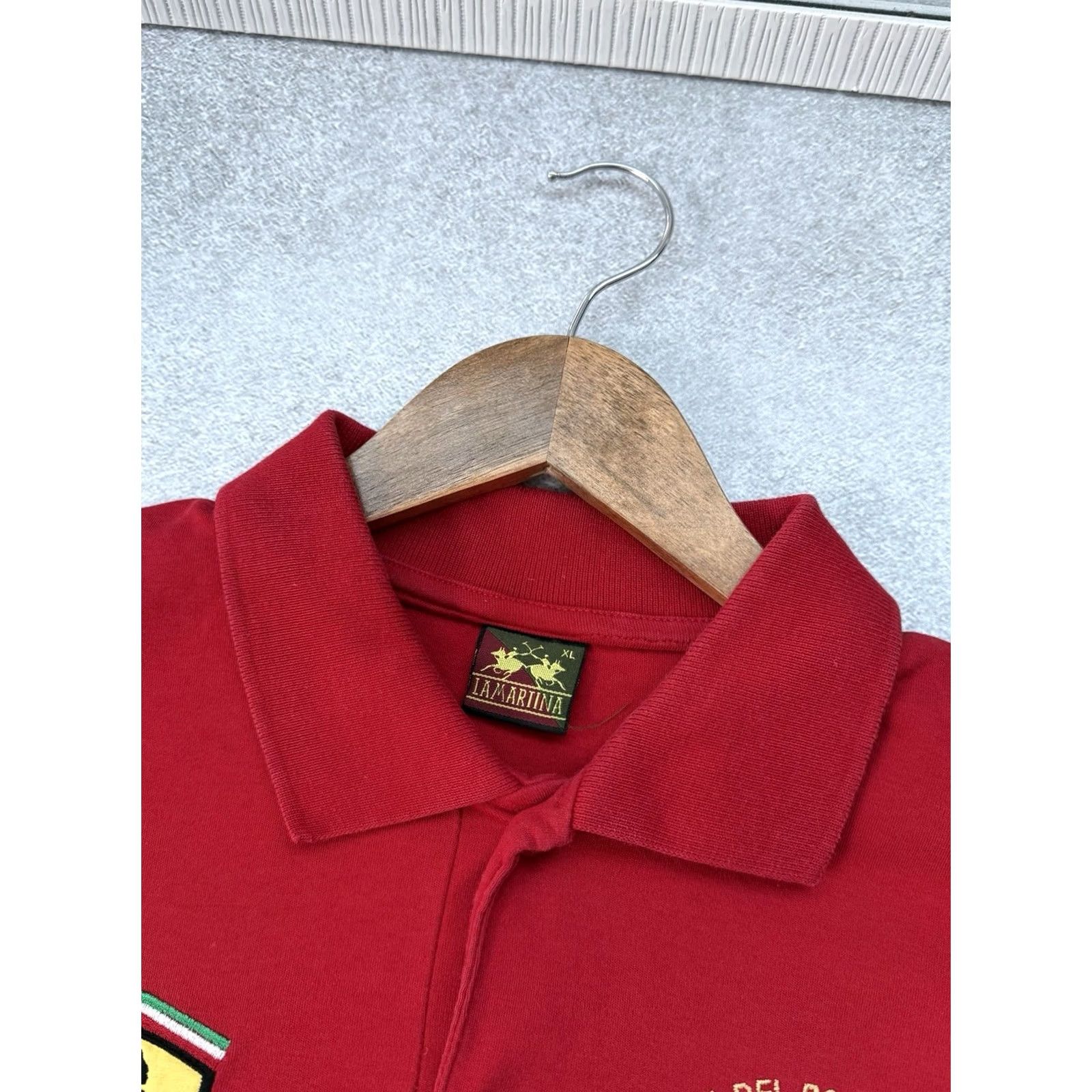 La Martina VINTAGE Ferrari La Martina Racing Polo T-Shirt Red XL Men’s Polo Short Sleeve Collared Cotton Size US XL / EU 56 / 4 - 7 Thumbnail