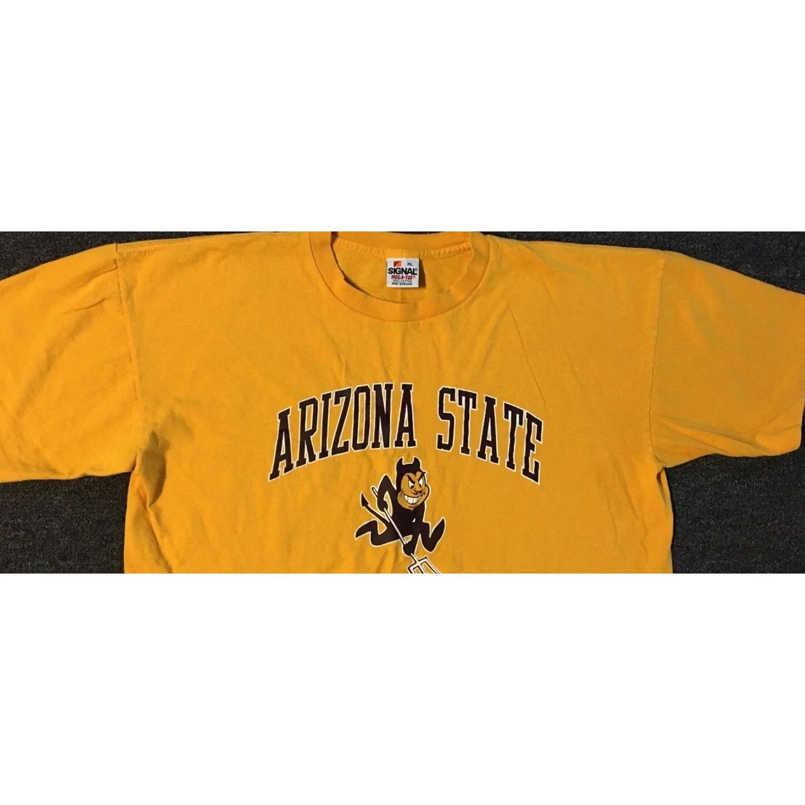 Vintage VINTAGE 90s ASU Arizona State University Softball Shirt Yellow M College School Track Grunge Men Size US M / EU 48-50 / 2 - 5 Thumbnail