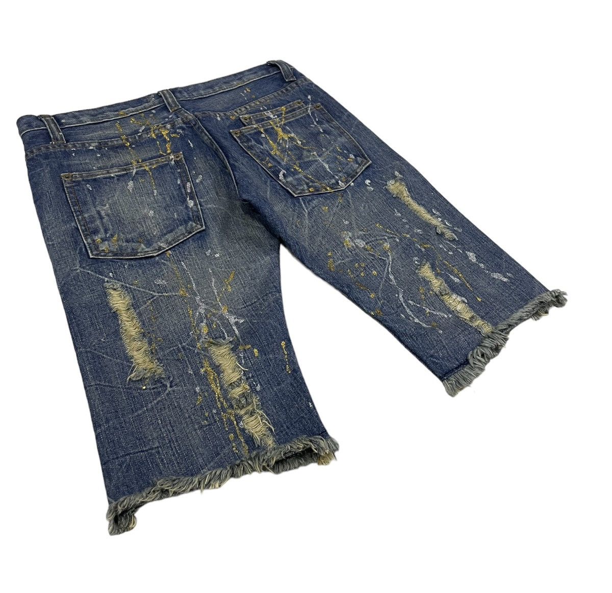 14th Addiction × Japanese Brand × Le Grande Bleu (L.G.B.) Xfrm Japan Distressed Shorts Size US 32 / EU 48 - 6 Thumbnail