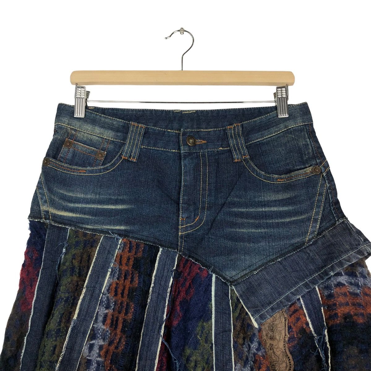Hysteric Glamour 🔥VTG SKIRTS DENIM NAVAJO DESIGN PUNK STYLE JAPAN Size 30" / US 8 / IT 44 - 5 Thumbnail
