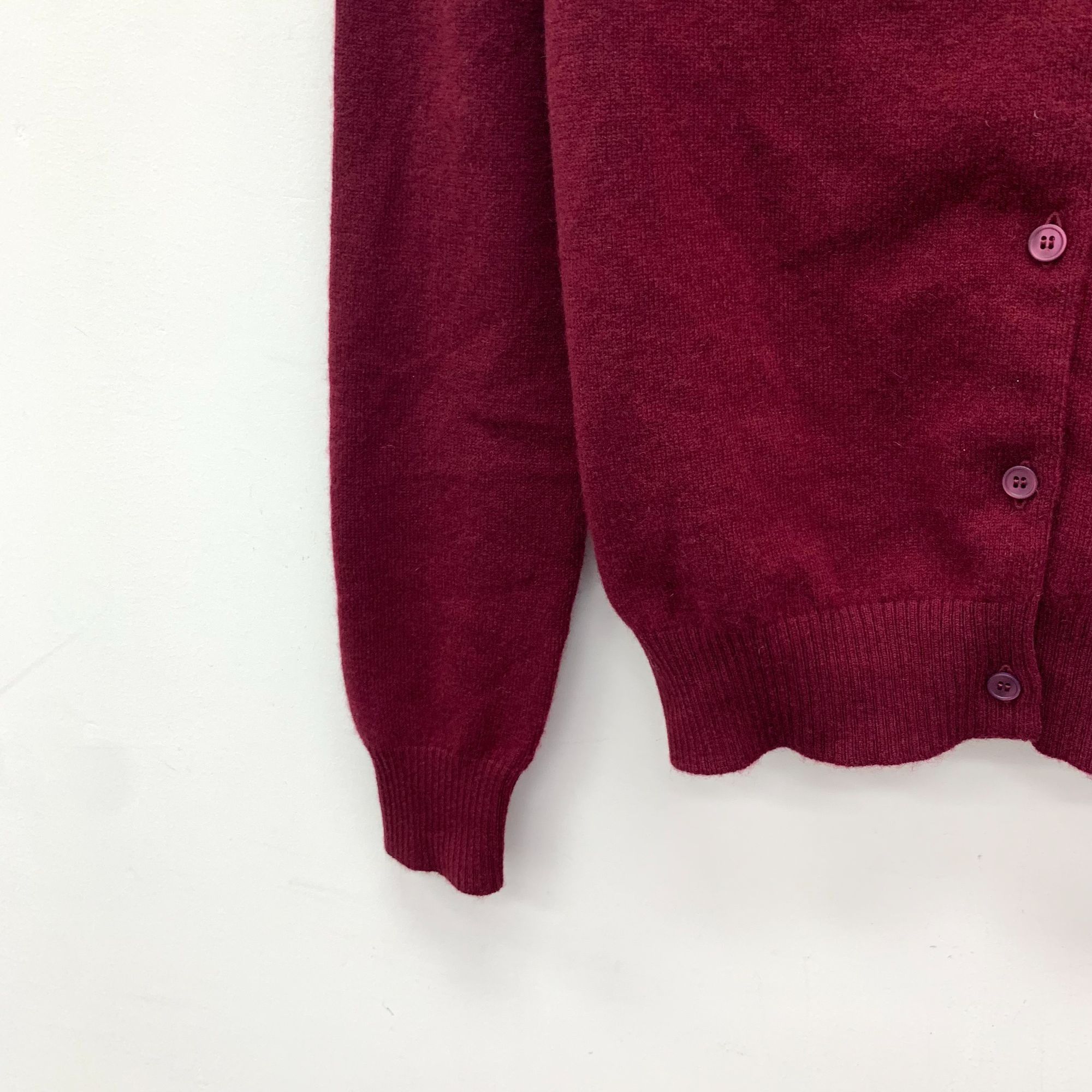 Miu Miu Miu Miu Dark Red 100% Cashmere Single-Breasted Long-Sleeve K Size XS / US 0-2 / IT 36-38 - 6 Thumbnail