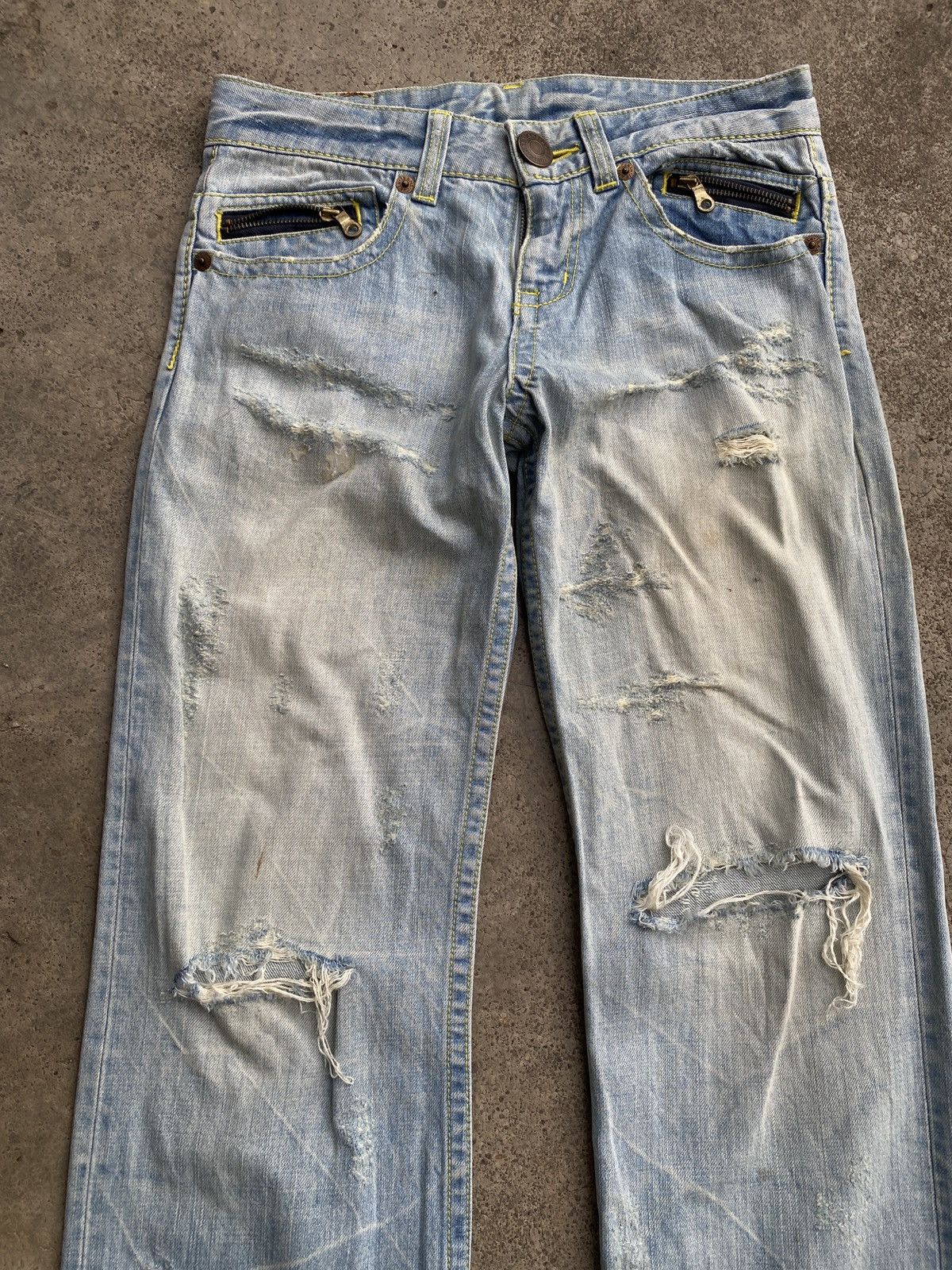 If Six Was Nine × Japanese Brand × Vintage Vintage cold denim jeans Size 30" / US 8 / IT 44 - 4 Thumbnail