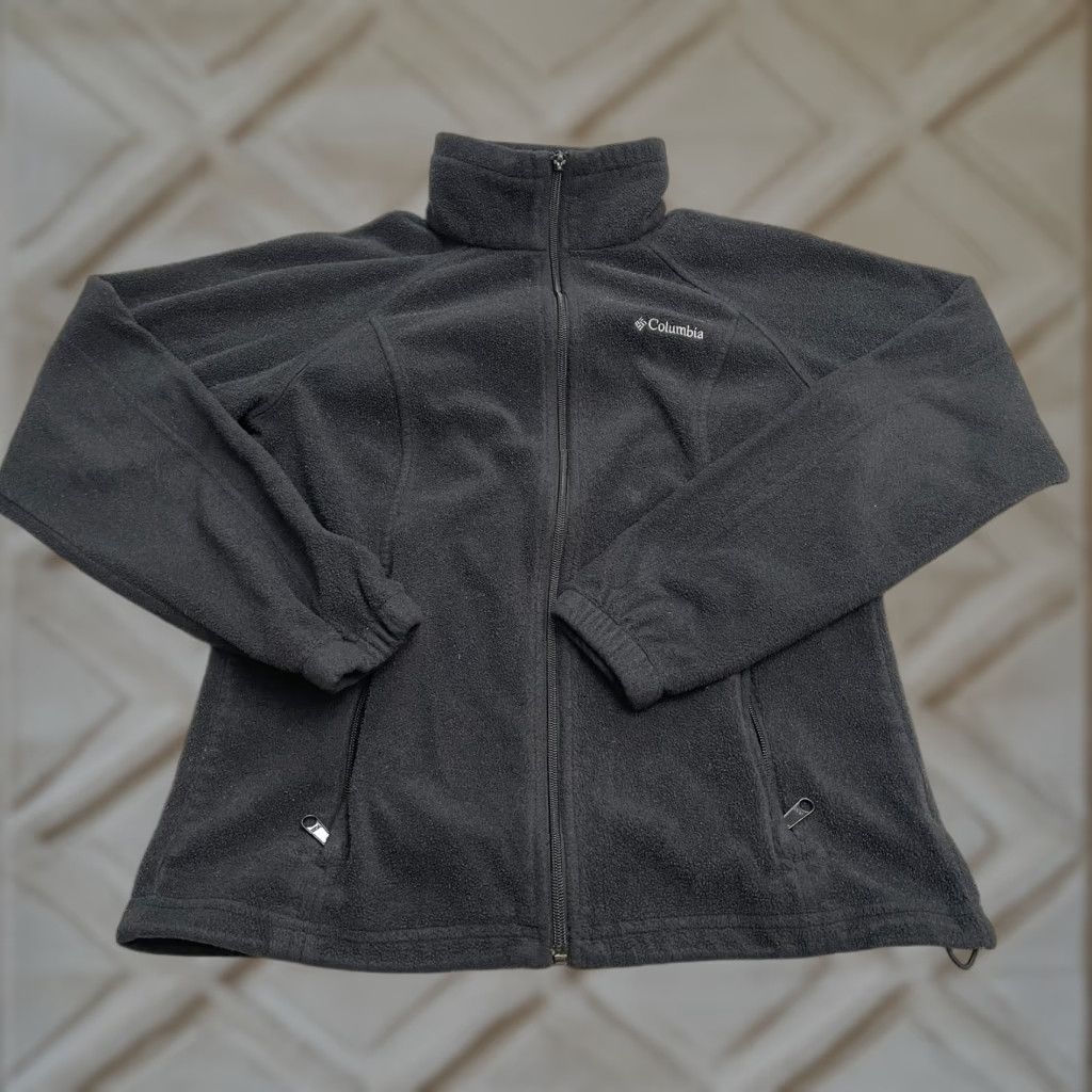 Vintage Columbia Benton Springs Jacket Women Meidum Black Fleece Full Zip Outdoor Hiking Size M / US 6-8 / IT 42-44 - 1 Thumbnail
