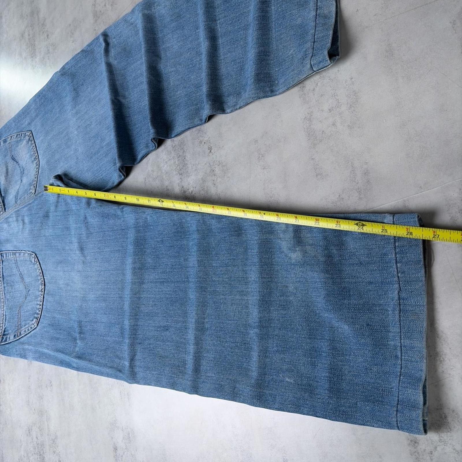 Diesel Y2K Blue Diesel Grunge Basic Baggy Skater Denim Jeans Size US 32 / EU 48 - 7 Thumbnail