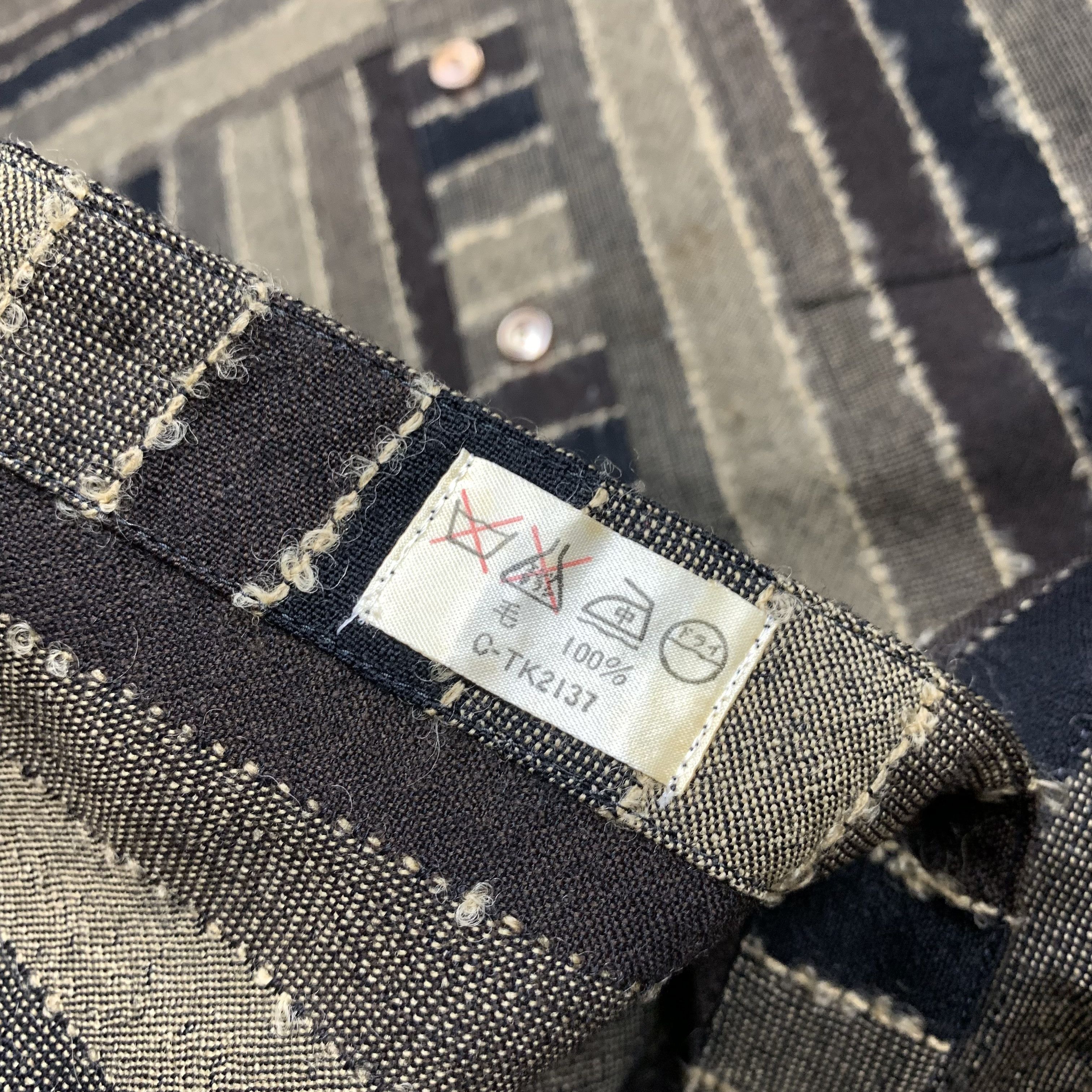 Japanese Brand Vintage Hardlion Rock Tokyo Cut and Sew Button Up Wool Shirt Size US M / EU 48-50 / 2 - 6 Thumbnail