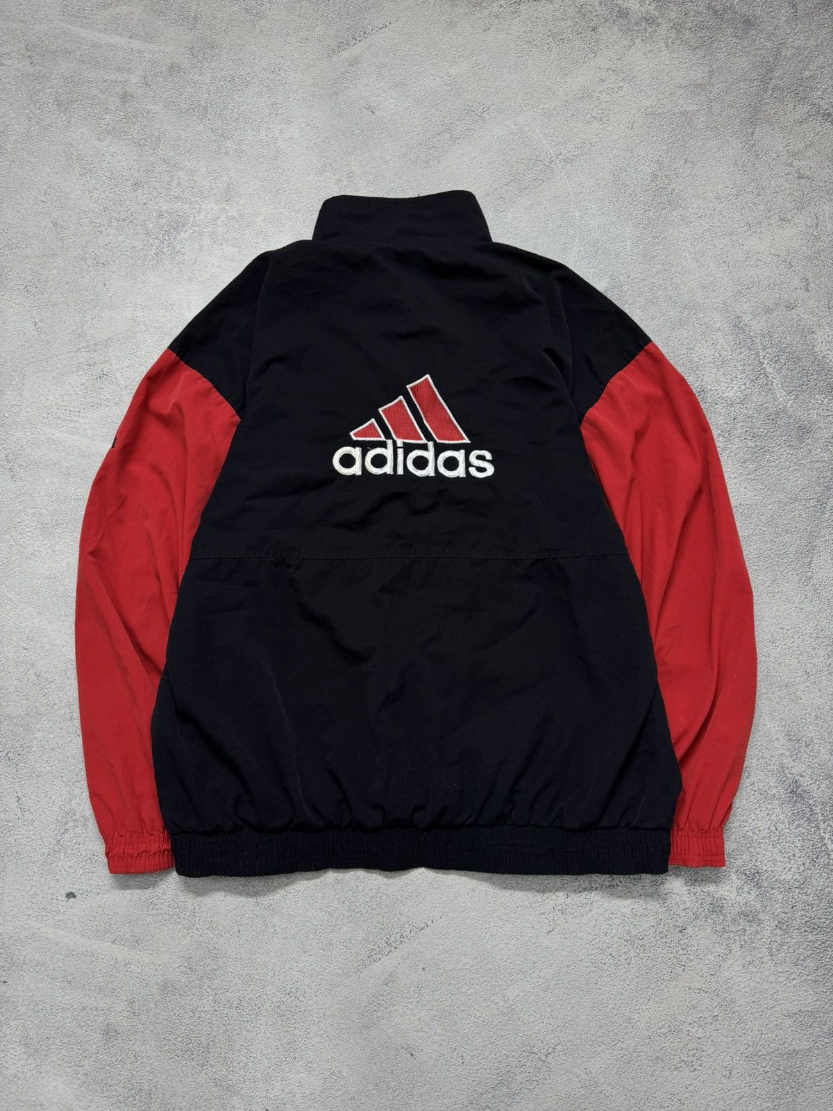 Adidas Vintage Y2k Adidas 💙🖤 Nylon Spellout Logo Jacket 90’s Size US XL / EU 56 / 4 - 3 Thumbnail