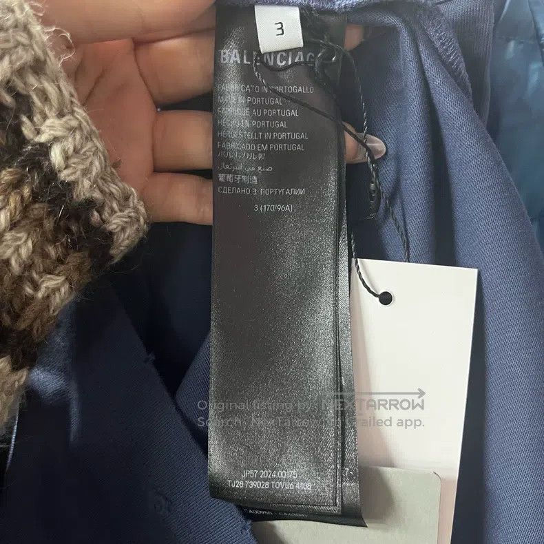 Balenciaga Balenciaga Blue letter print round neck short-sleeve T-shi Size US L / EU 52-54 / 3 - 3 Thumbnail