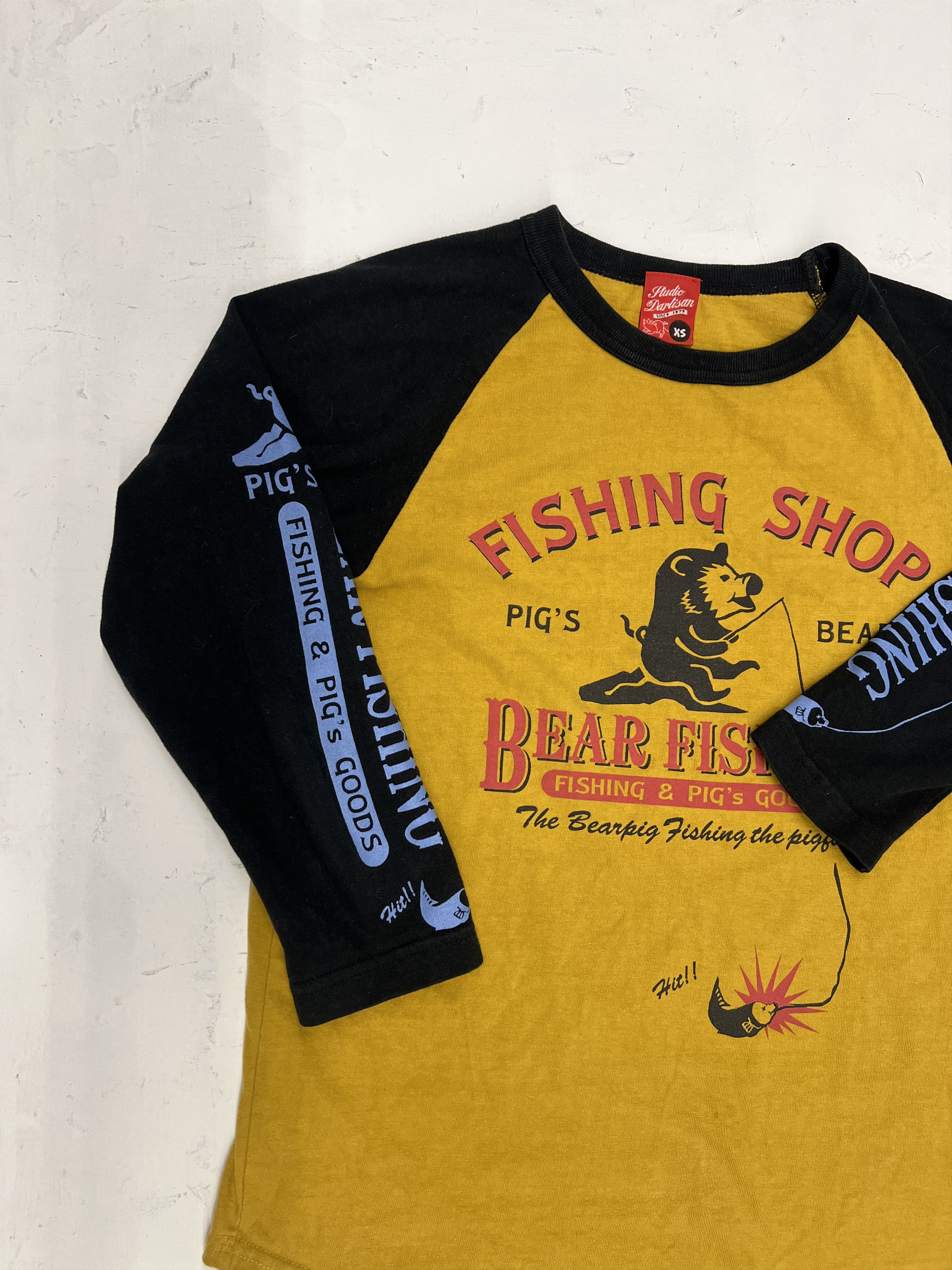 Studio D'Artisan Studio D'Artisan Bear Fishing Raglan Graphic Tee Size XS / US 0-2 / IT 36-38 - 2 Thumbnail