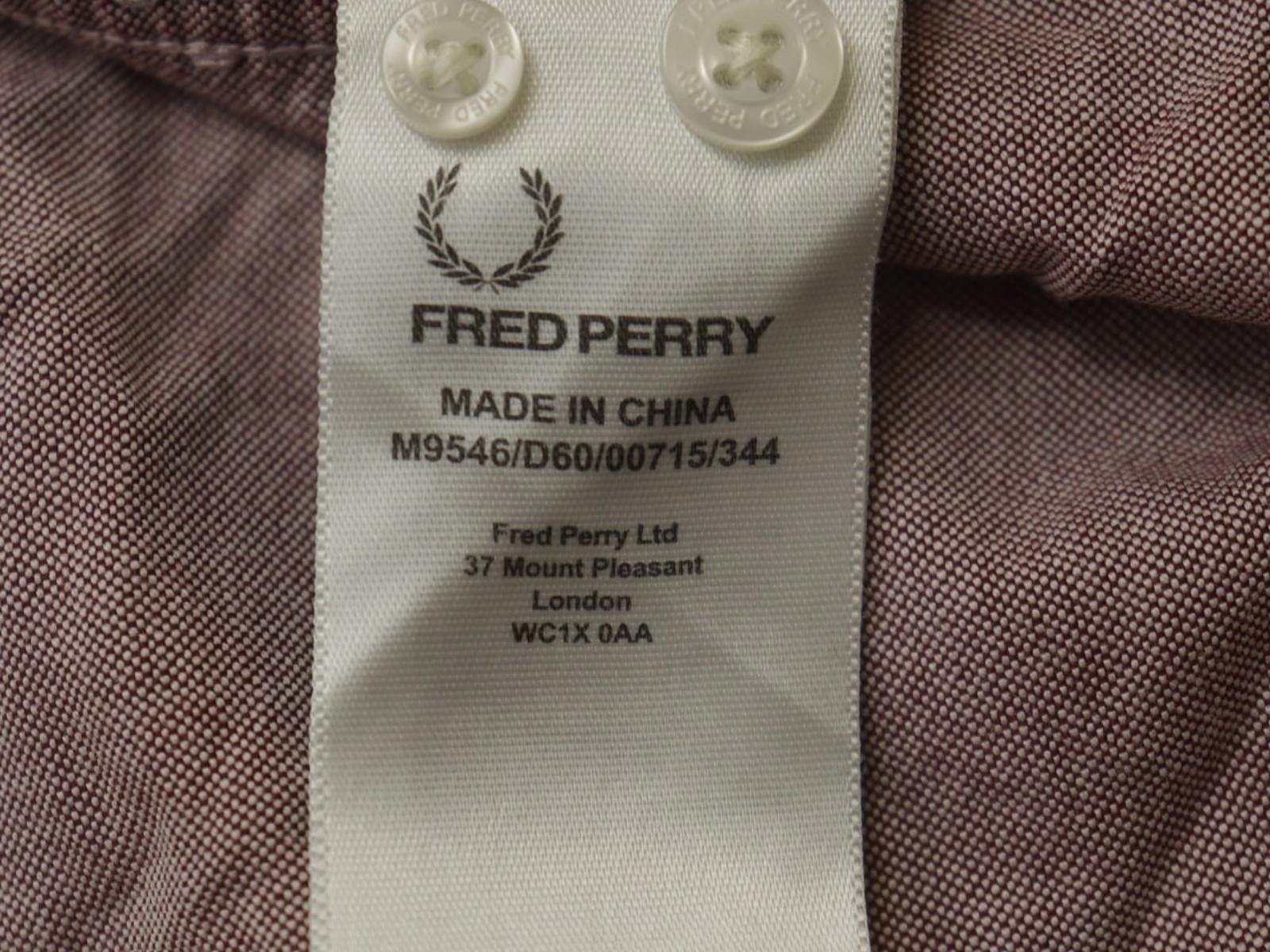 Fred Perry Fred Perry Pink Collared Regular Fit Button-Up Shirt Size M Size US M / EU 48-50 / 2 - 9 Thumbnail
