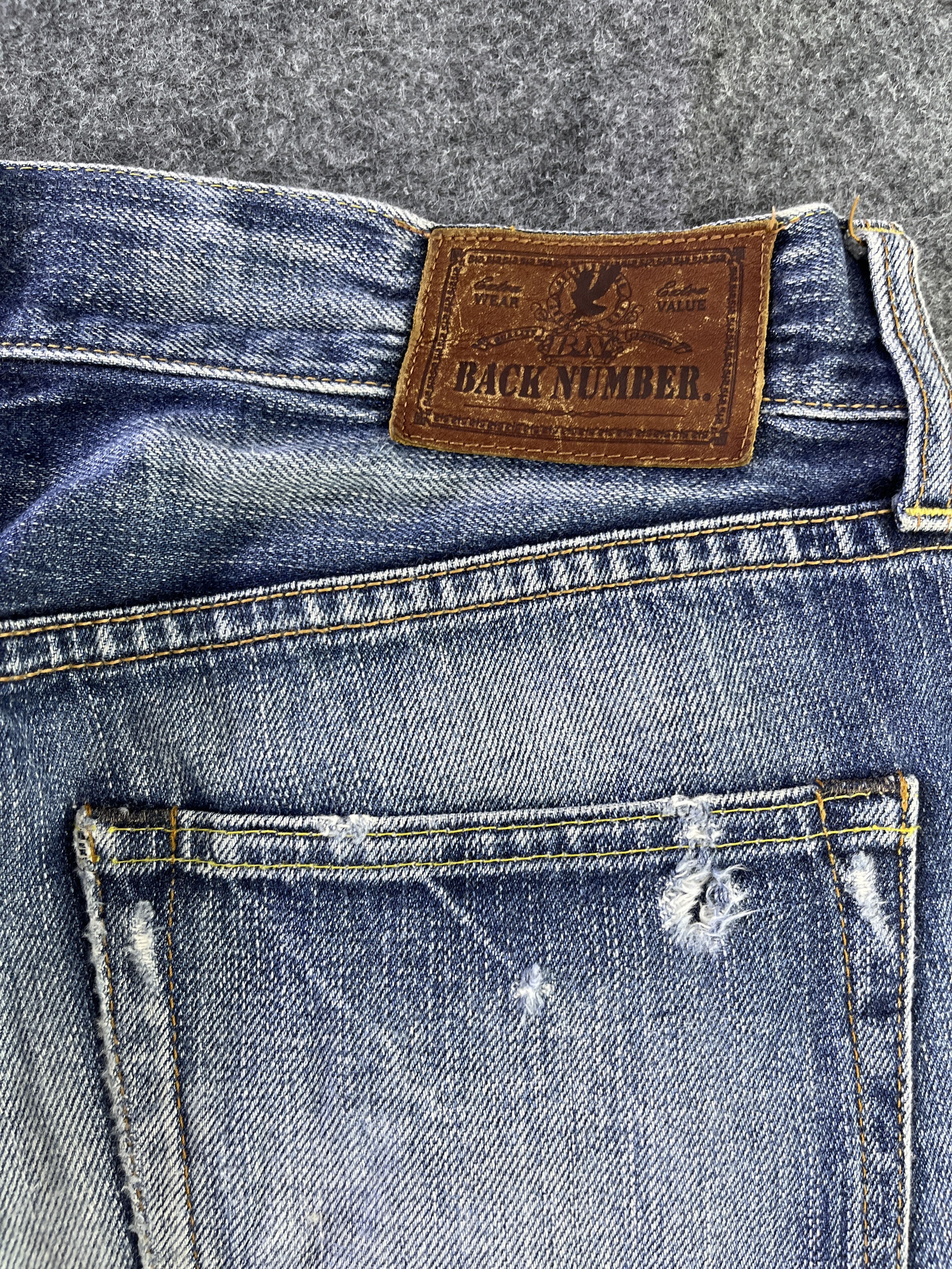 Vintage Vintage Back Number Jeans Distressed Denim - J936 Size US 32 / EU 48 - 11 Thumbnail