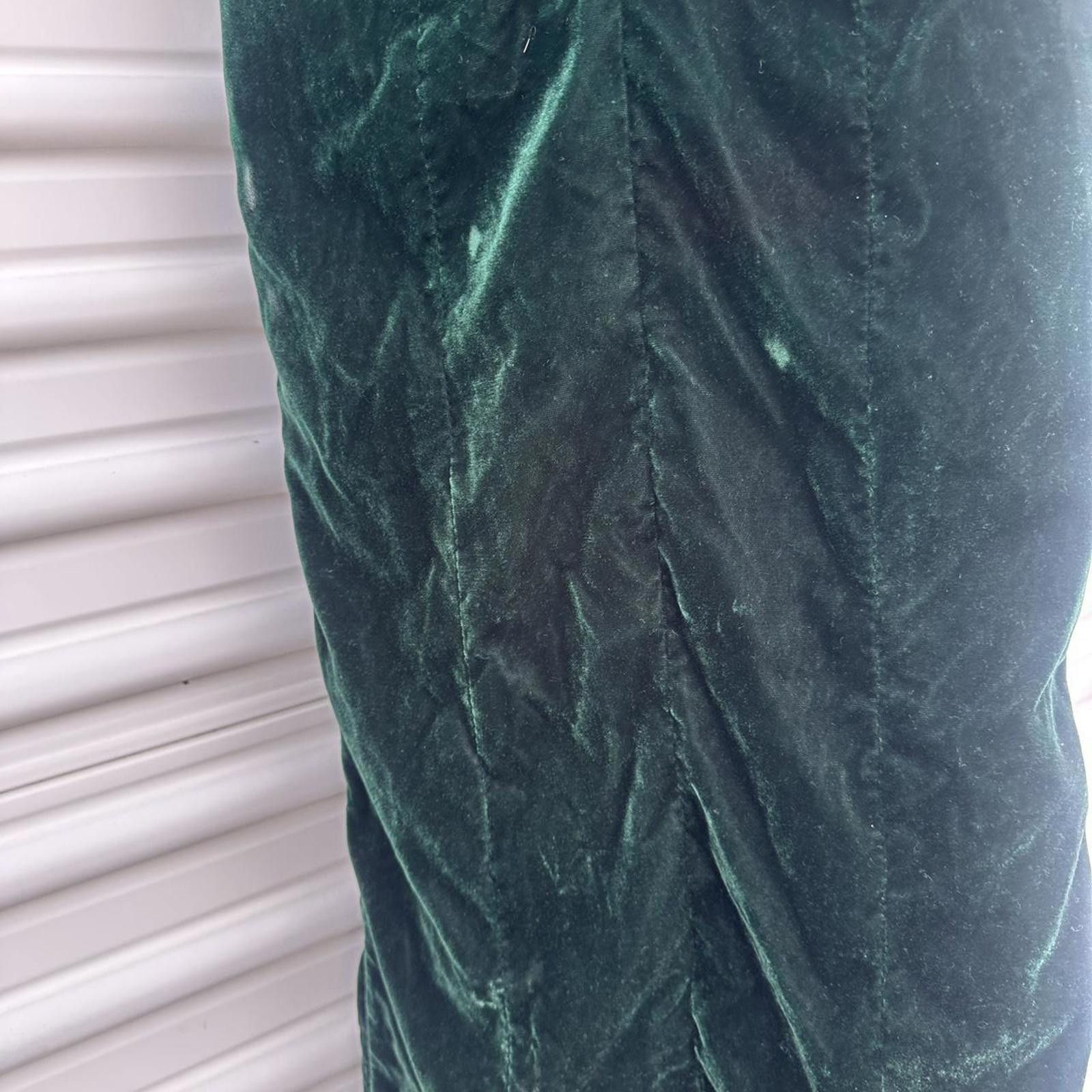 Other Emerald green velvet midi dress Size XS / US 0-2 / IT 36-38 - 4 Thumbnail