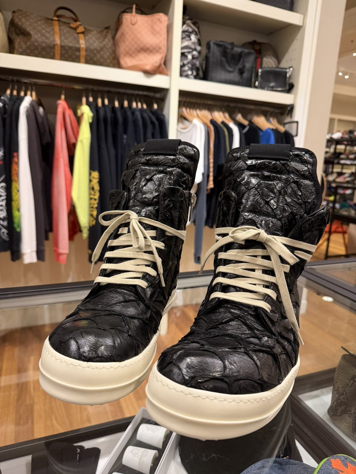 Rick Owens Rick Owens Geo Basket - Pirarucu Size US 11 / EU 44 - 1 Thumbnail