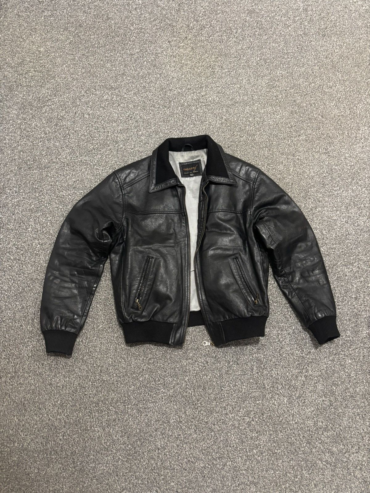 Vintage Vintage Lambskin Leather Collar Jacket Size US L / EU 52-54 / 3 - 1 Thumbnail