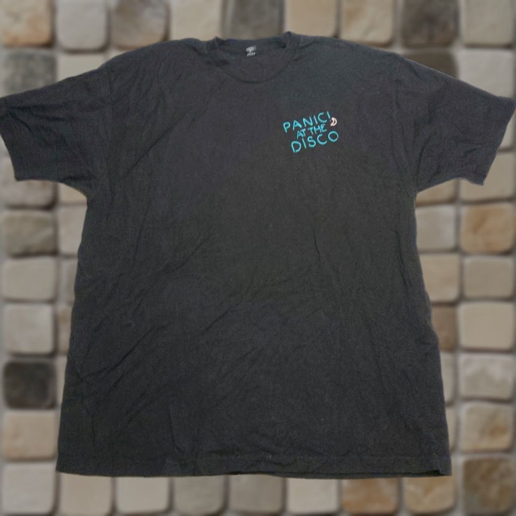 Praying Panic! At the Disco Praying for the Faithless Graphic T-Shirt 2XL Black Cotton Crew Neck Short Sleeve Logo Graphic Print Men Shirt Size US XXL / EU 58 / 5 - 1 Thumbnail