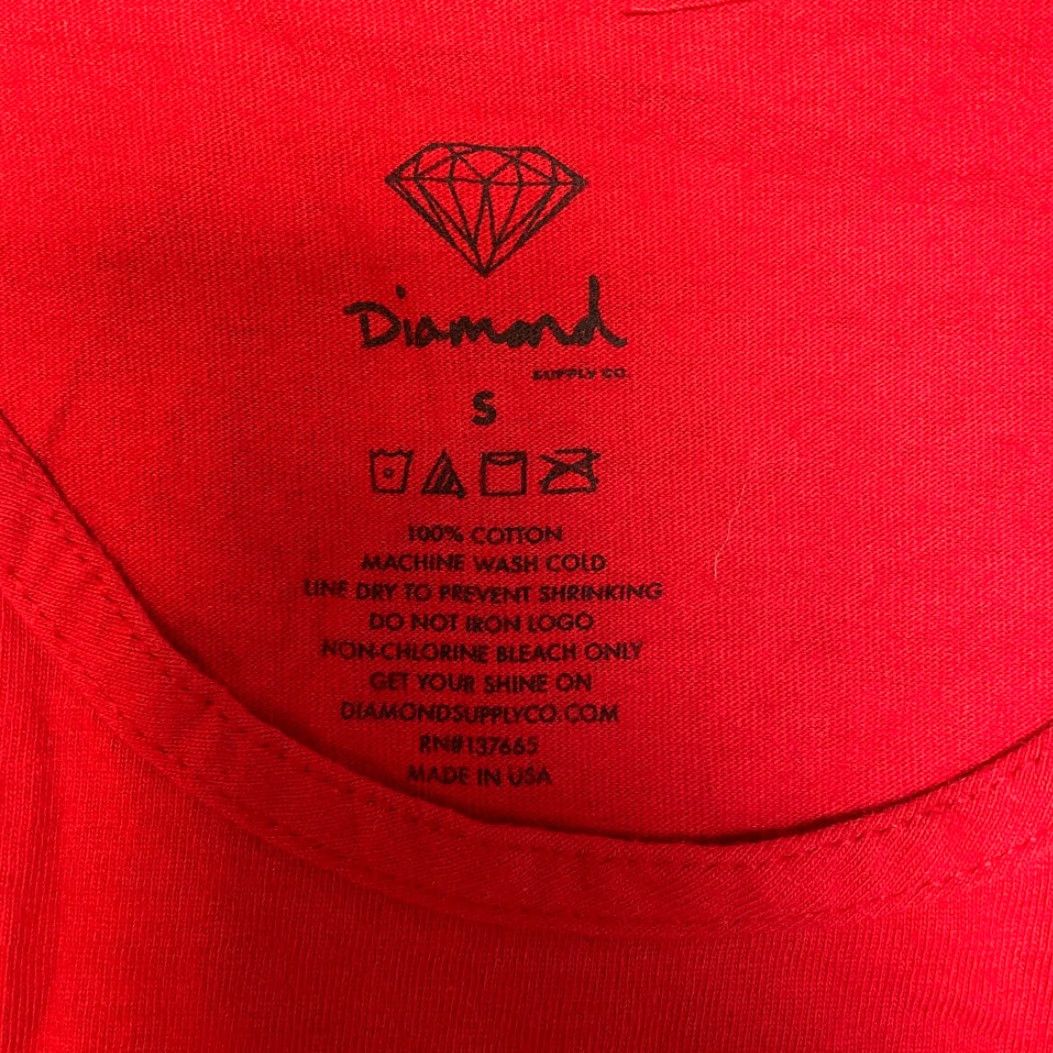 Diamond Supply Co. Diamond Supply Co. Simplicity Tank Mens Small Red Cotton Graphic Performance Size US S / EU 44-46 / 1 - 5 Thumbnail