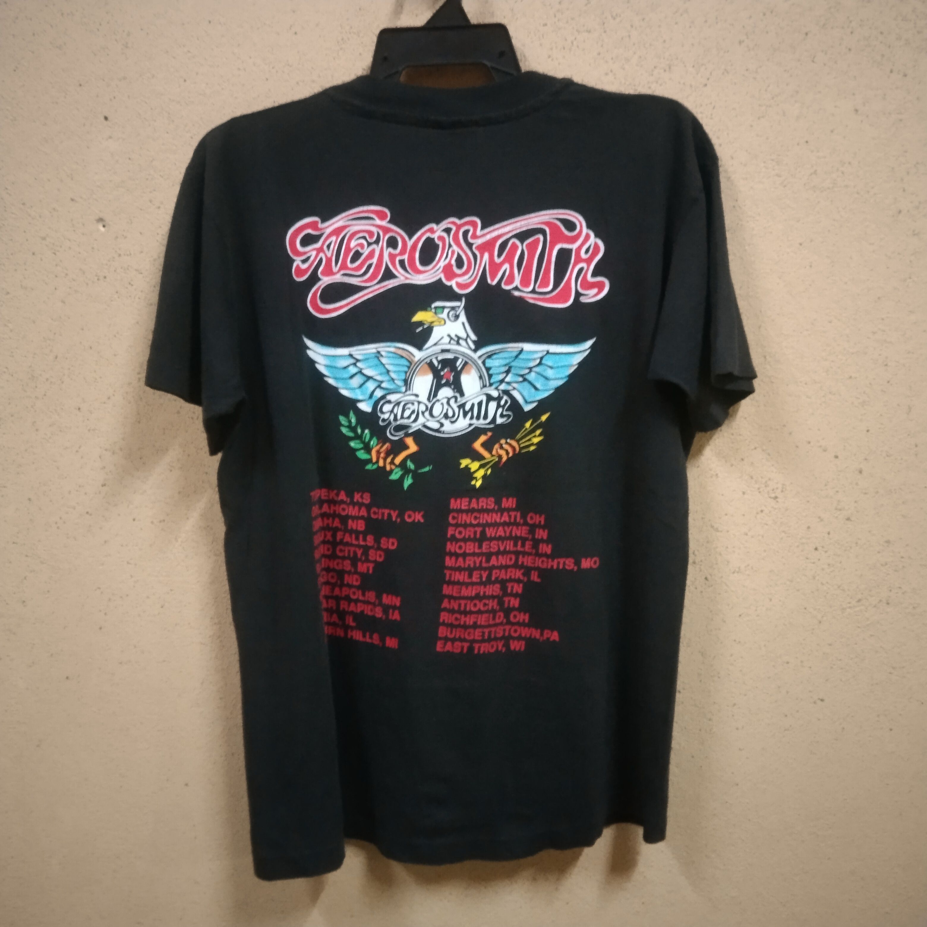 Band Tees × Giant × Vintage Aerosmith Aero Force One Vintage 90s Size US M / EU 48-50 / 2 - 2 Thumbnail